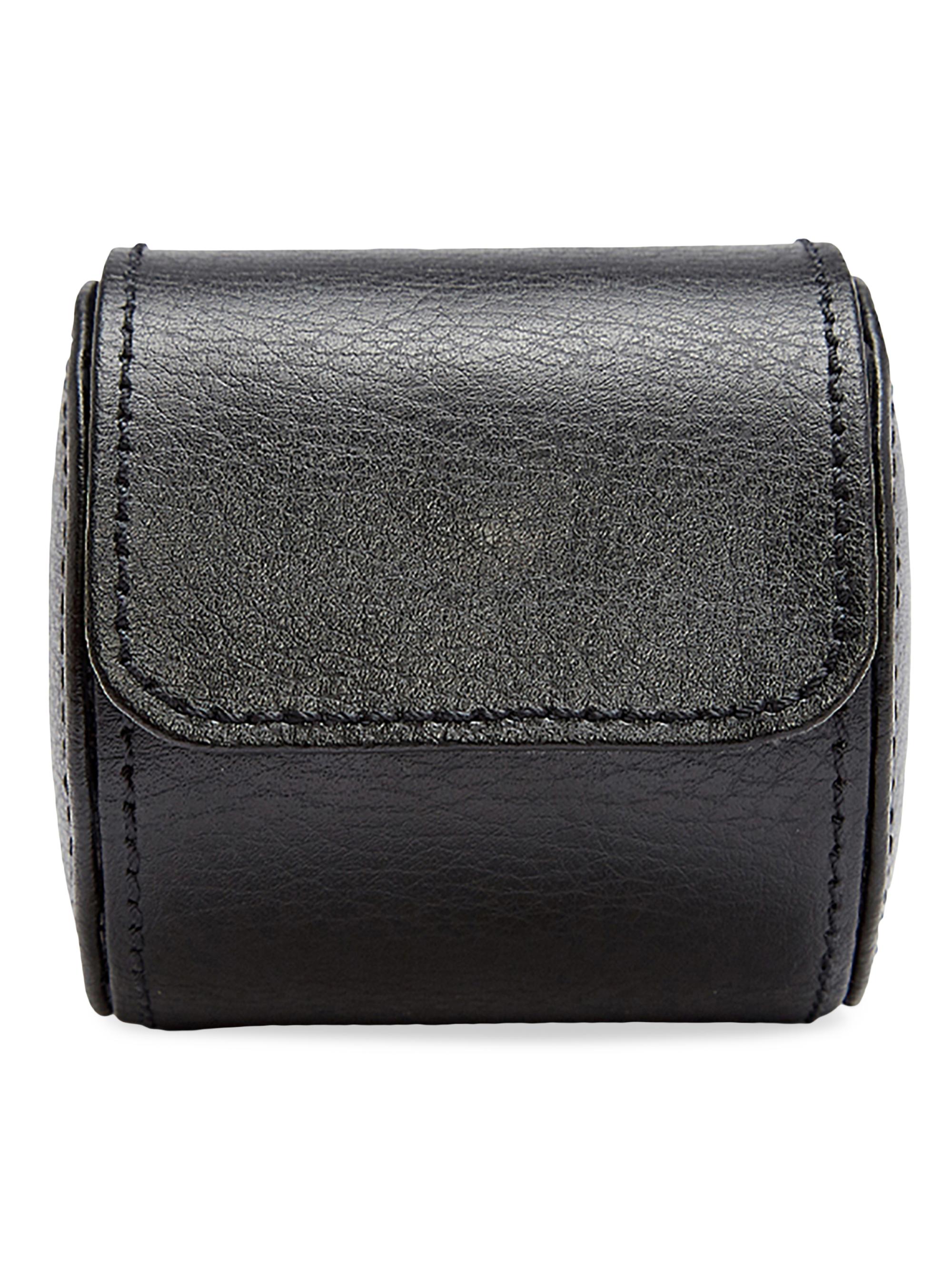 Wolf British Racing Single Watch Roll - Black