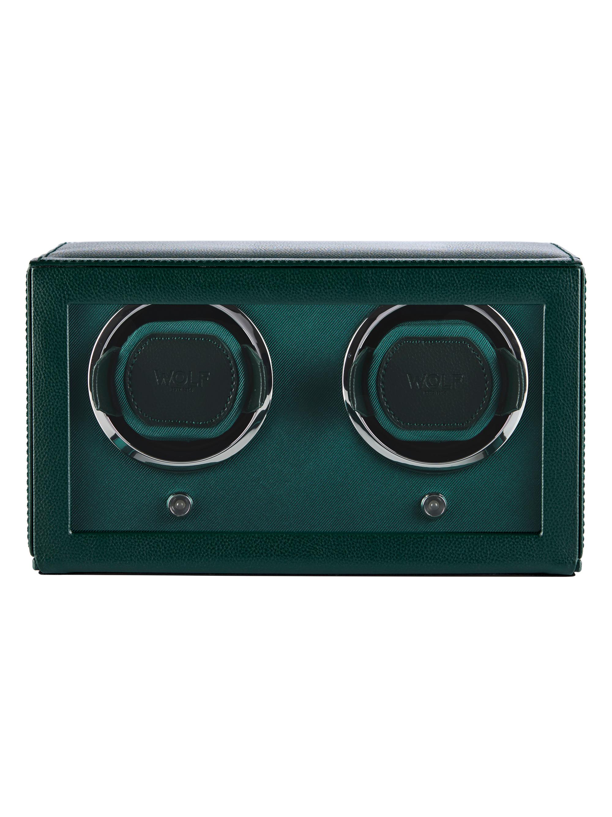 Wolf Cub Double Watch Winder With Cover - Green