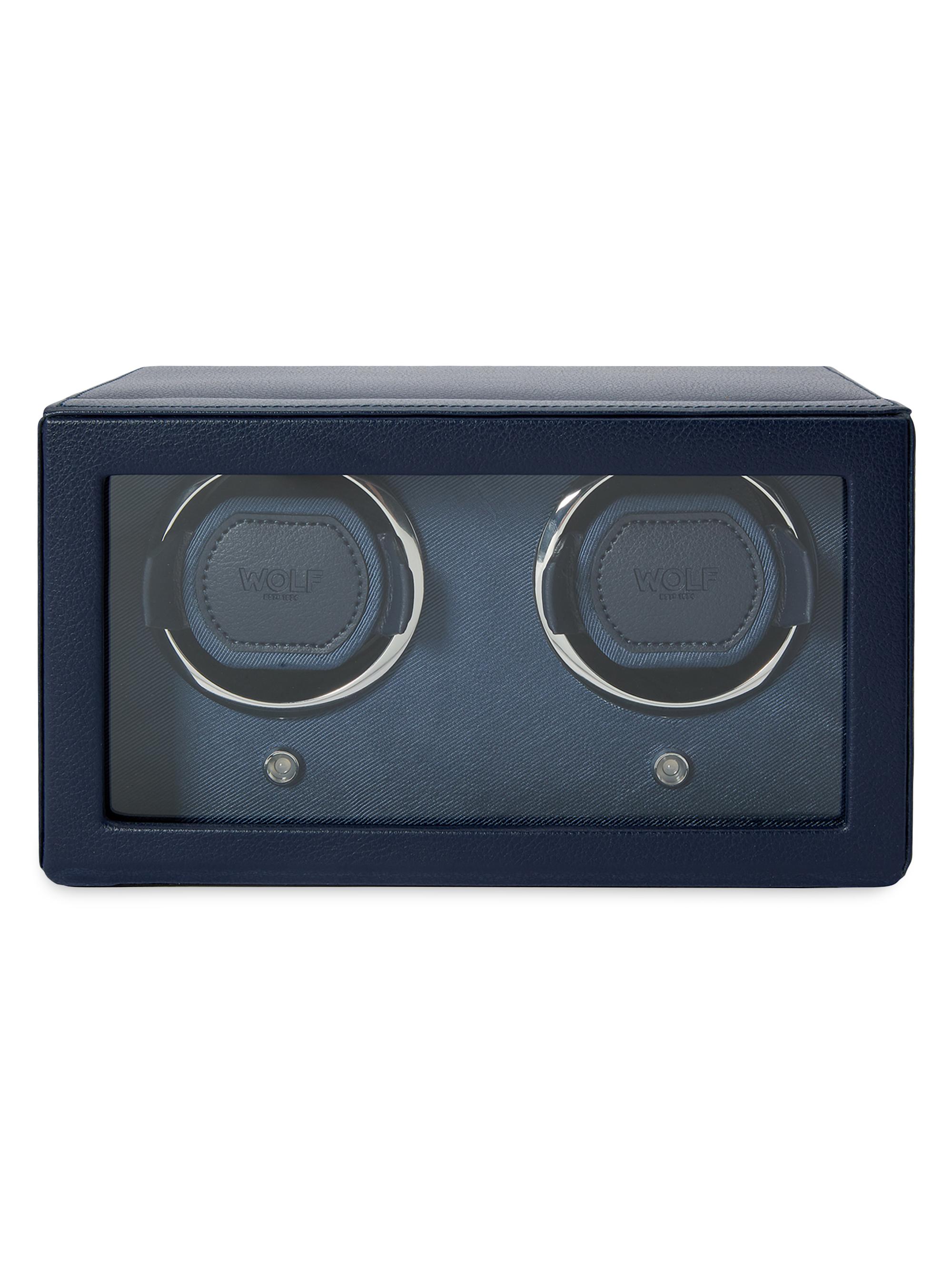 Wolf Cub Double Watch Winder With Cover - Green