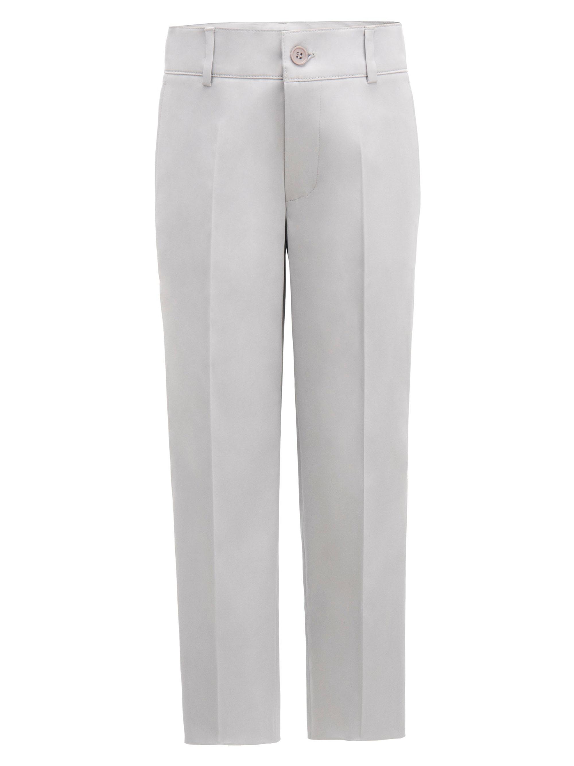 Moustache Little Boy's & Boy's Formal Trousers - White