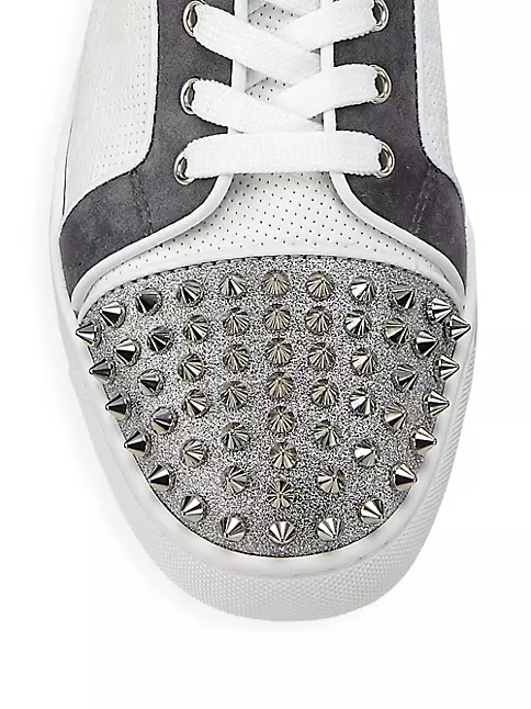 Louis Junior Spikes - Sneakers - Calf leather and spikes - Black