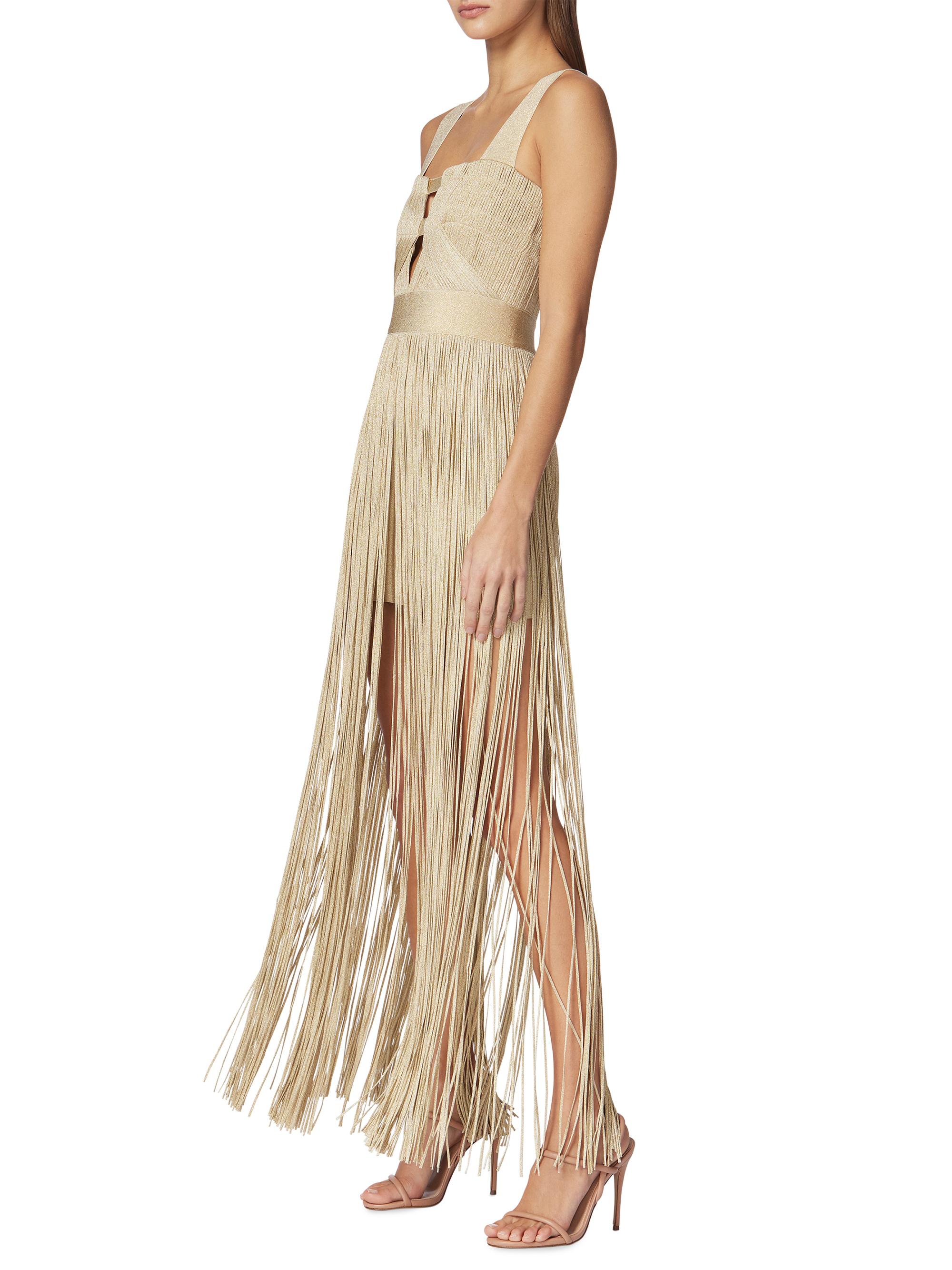 knee length dresses for ladies Rabanne Metallic Fringe Dress main image 0
