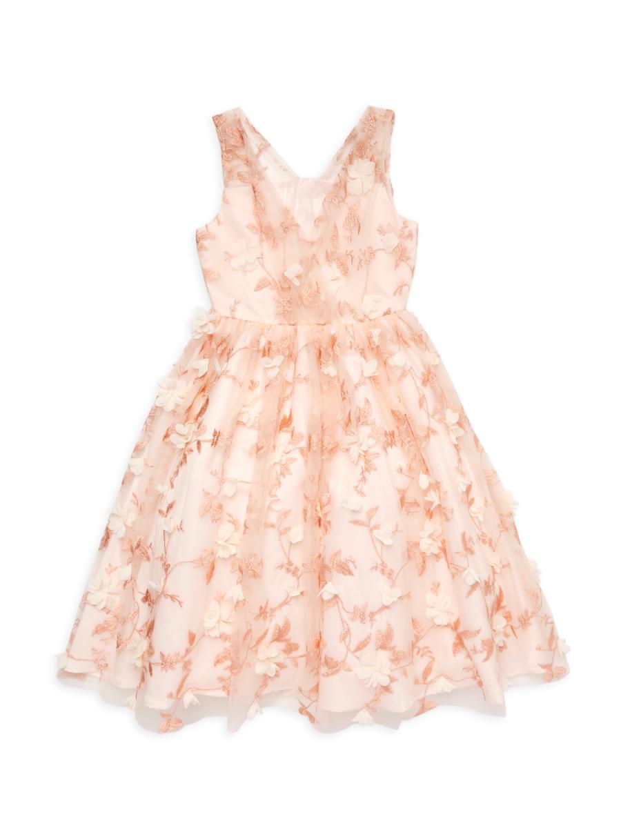 Christian Siriano Little Girl's Girl's Floral Tea Length Dress