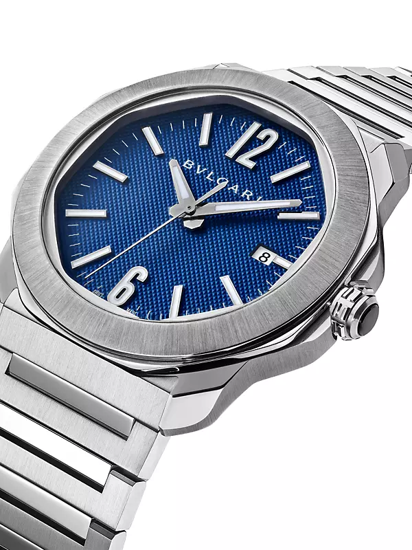Octo Roma Stainless Steel Automatic Bracelet Watch
