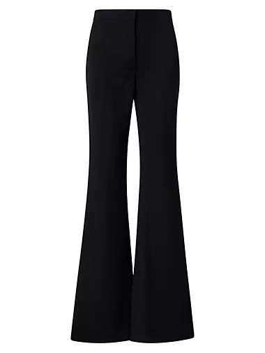 Courtney Flared Wool-Blend Trousers