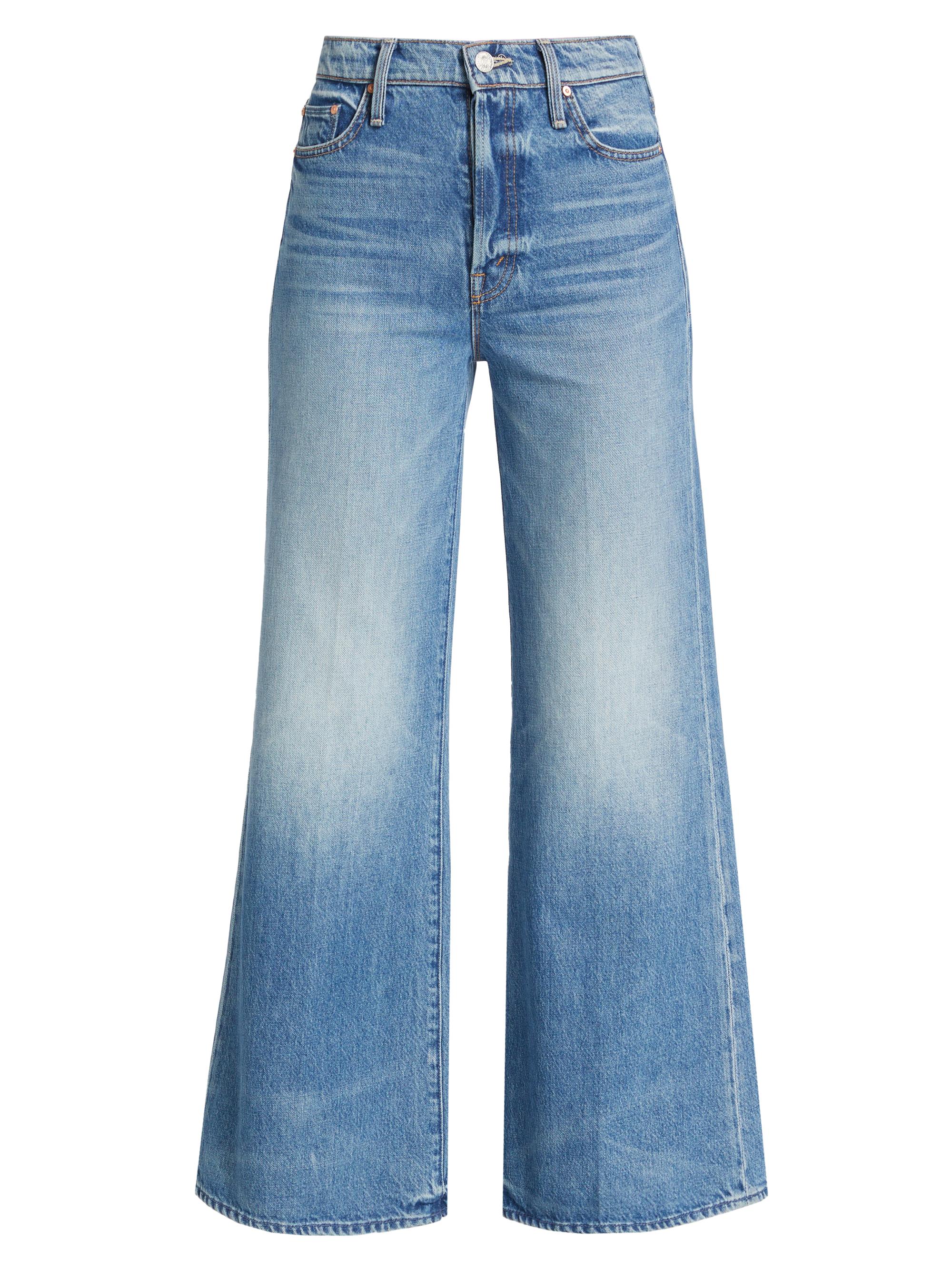 Mother Women's The Tomcat Roller High-Rise Wide-Leg Jeans - Pretty Is As Pretty Does