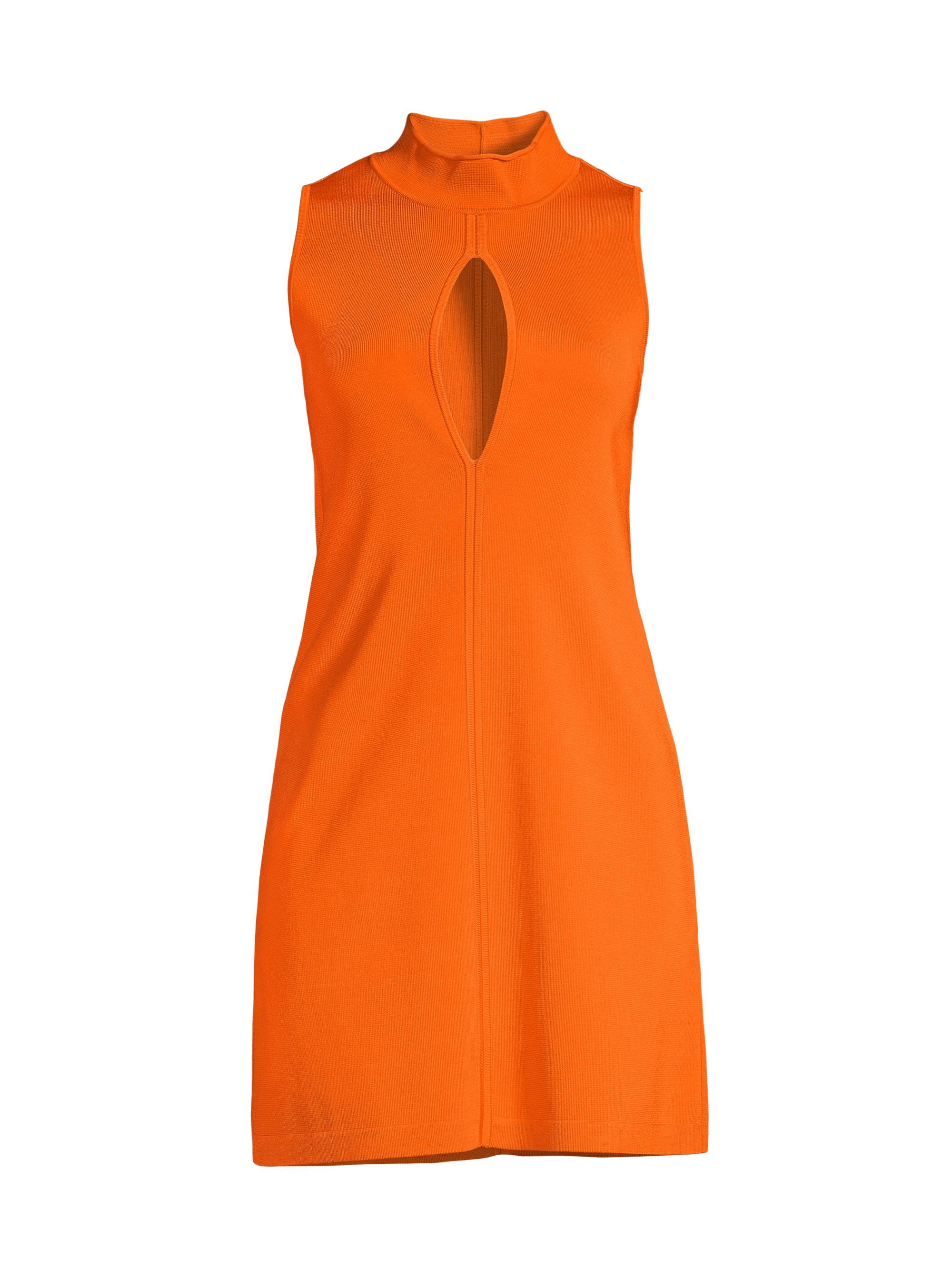 Toccin Women's Madelyn Mock Turtleneck Minidress - Orange