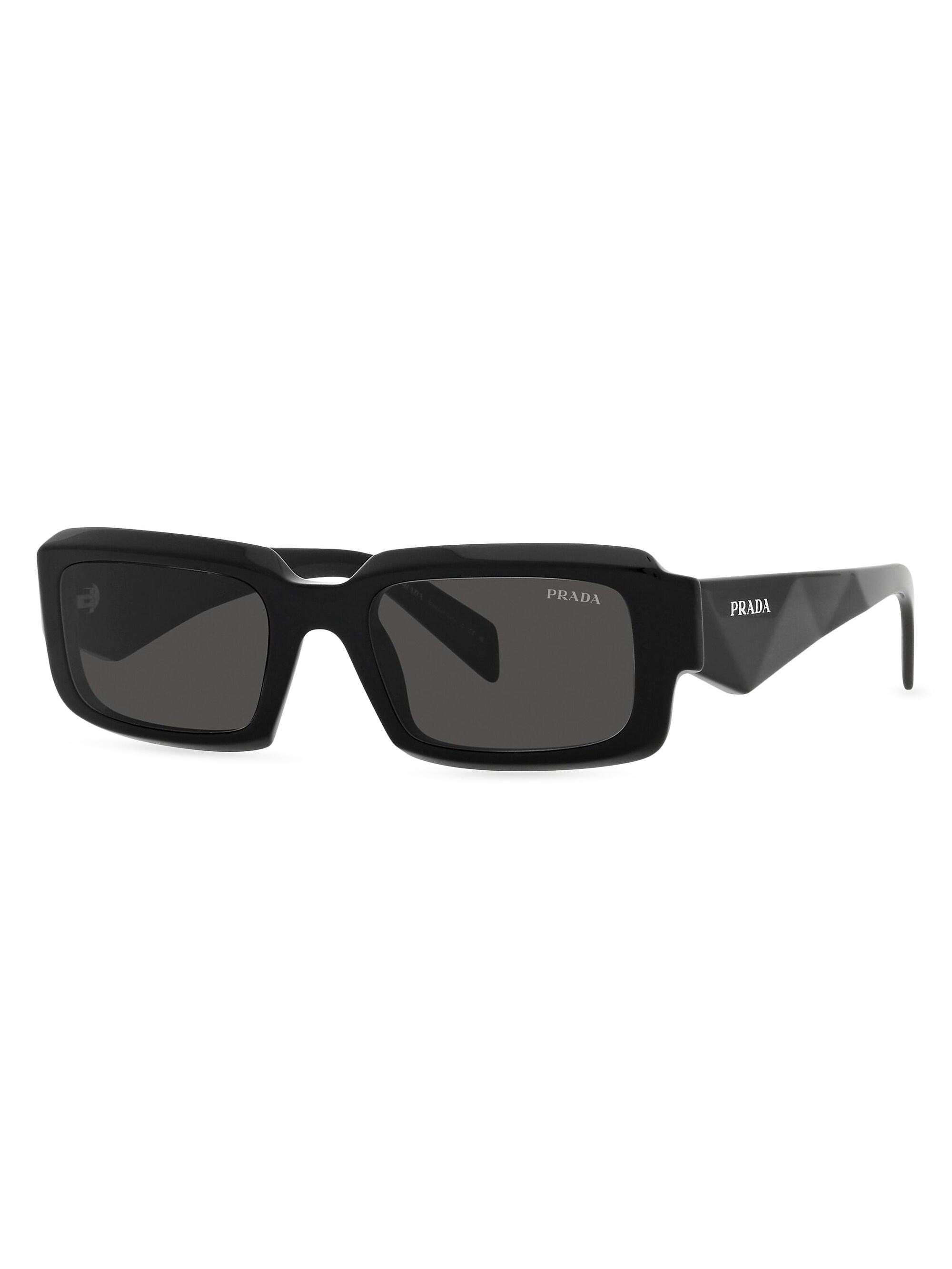 Prada 54MM Acetate Rectangular Sunglasses | Saks Fifth Avenue