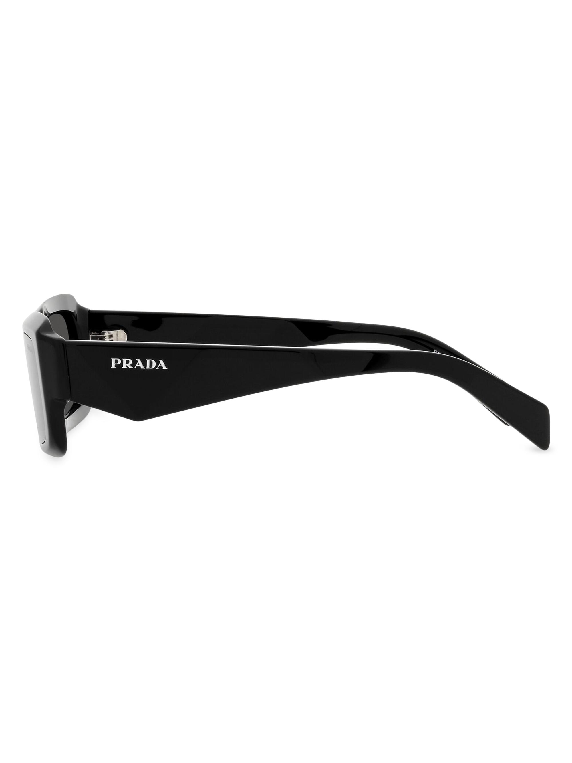 Shop Prada 54MM Acetate Rectangular Sunglasses | Saks Fifth Avenue 