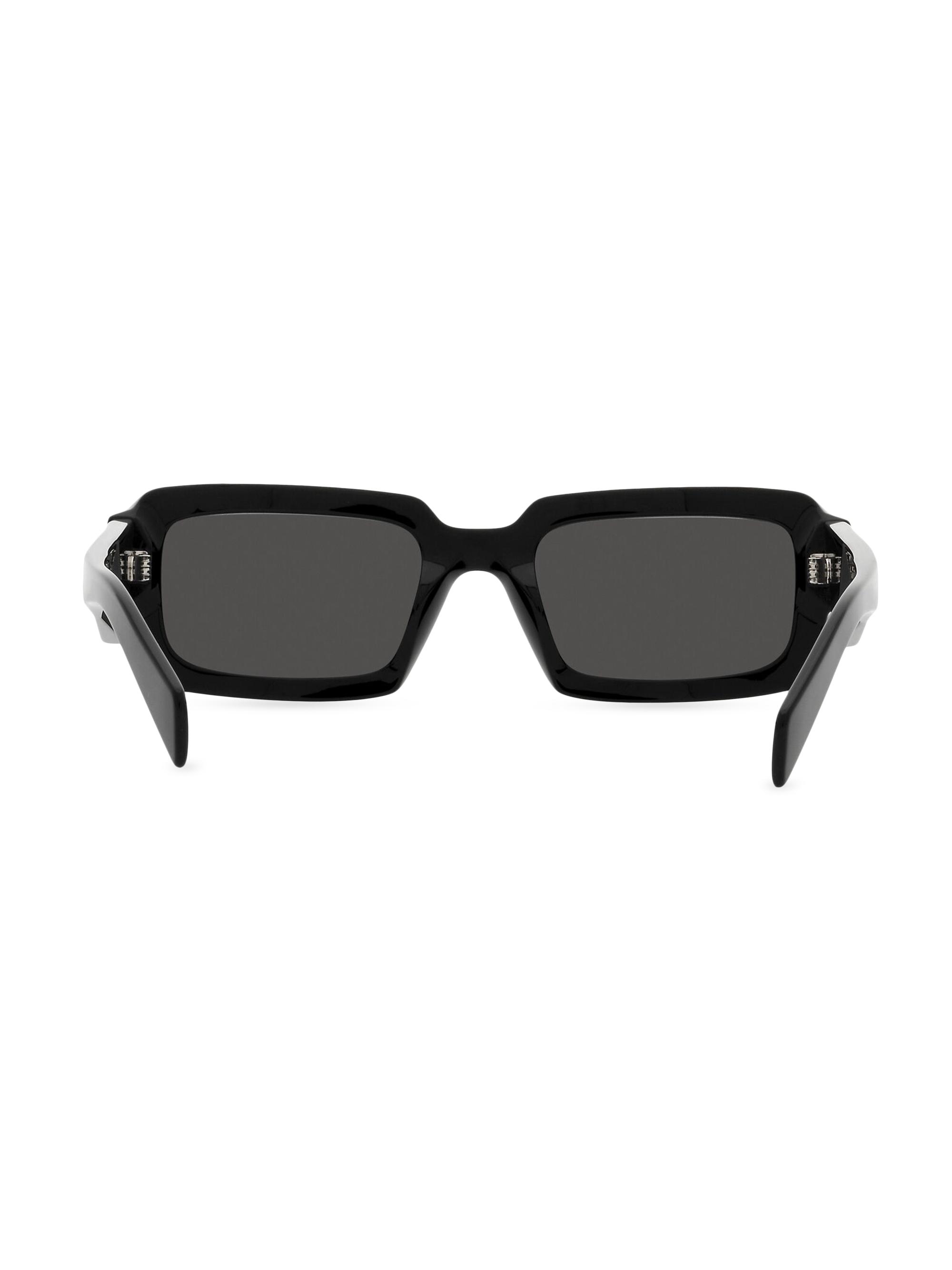Shop Prada 54MM Acetate Rectangular Sunglasses | Saks Fifth Avenue 