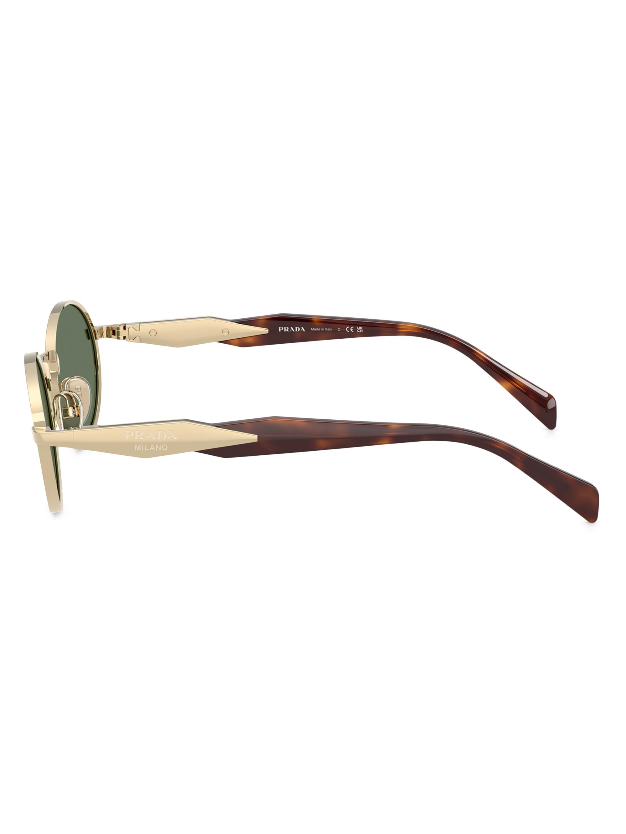 Prada 55MM Oval Sunglasses | Saks Fifth Avenue