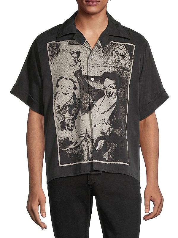 Shop Enfants Riches Déprimés Night/Mourning Short-Sleeve Shop Enfants Riches Déprimés Night/Mourning Short-Sleeve