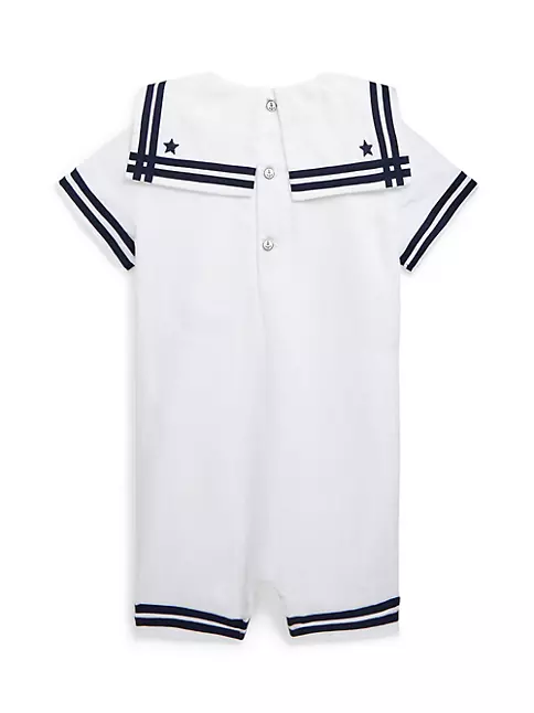 Shop Polo Ralph Lauren Baby Boy's Linen Sailor Shortalls   Saks