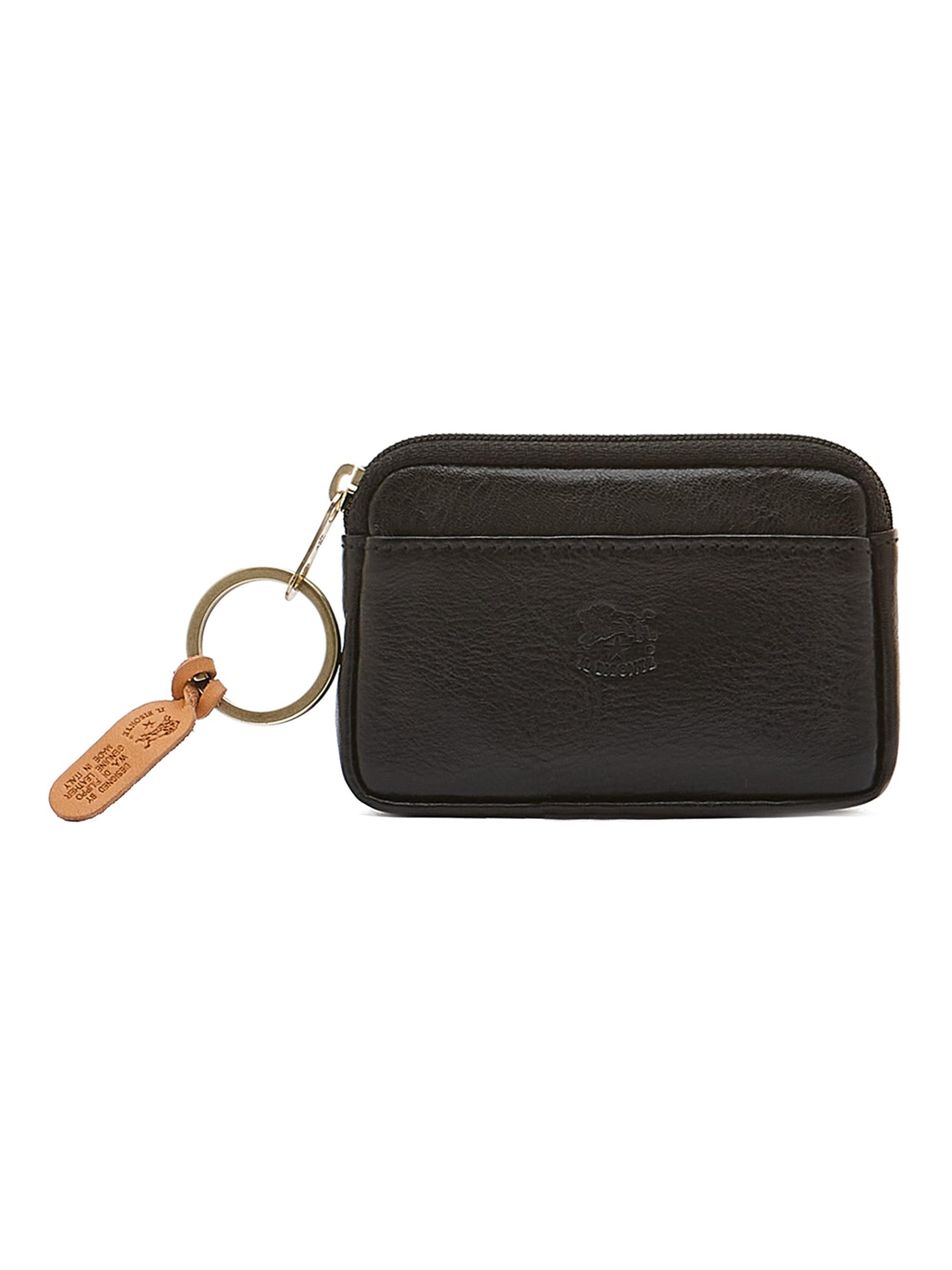 Il Bisonte Women's Leather Coin Purse - Black