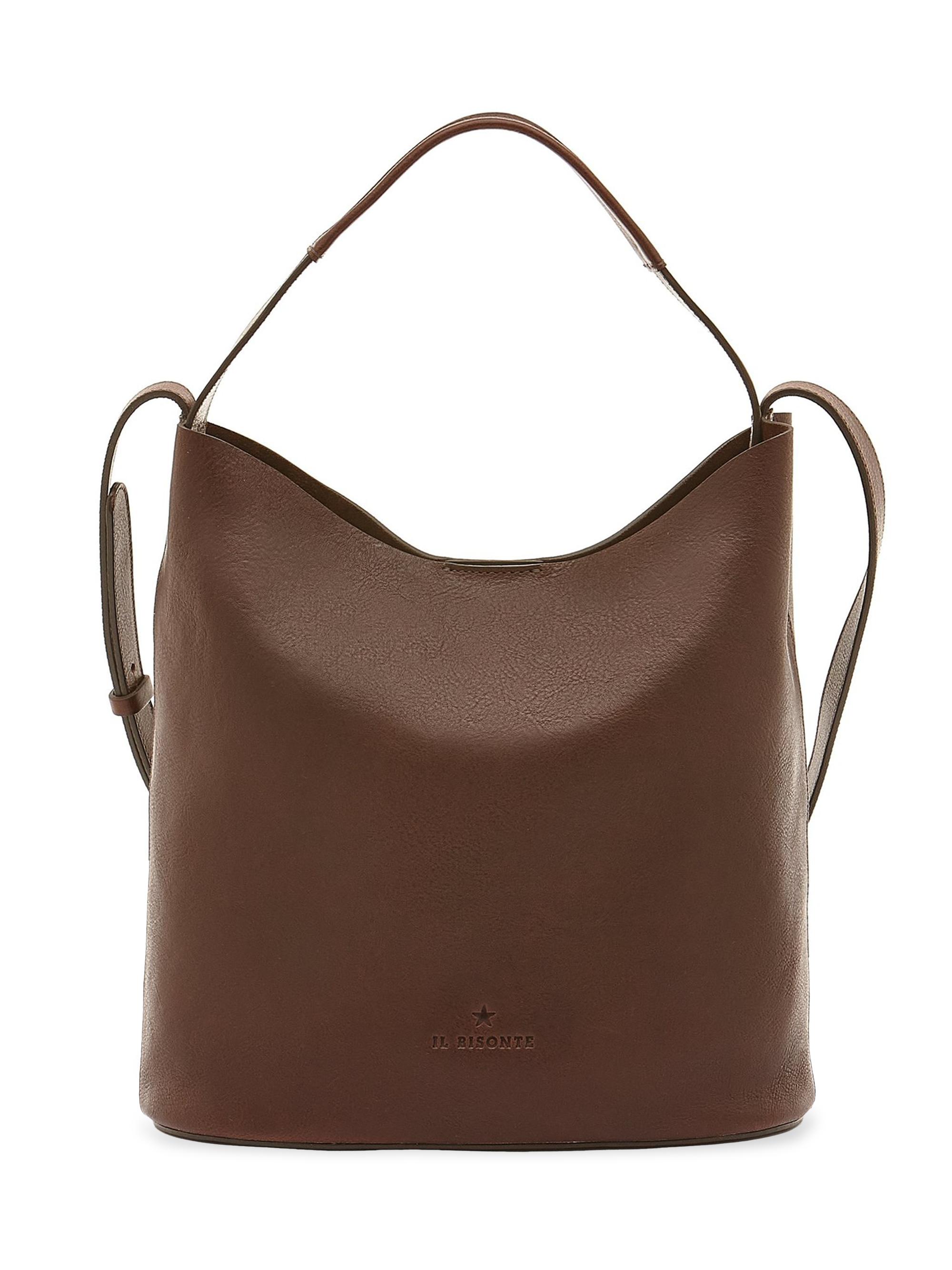 Il Bisonte Women's Le Laudi Leather Bucket Bag - Brown