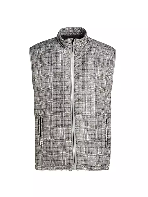 Saks Fifth Avenue - COLLECTION Plaid Quilted Vest