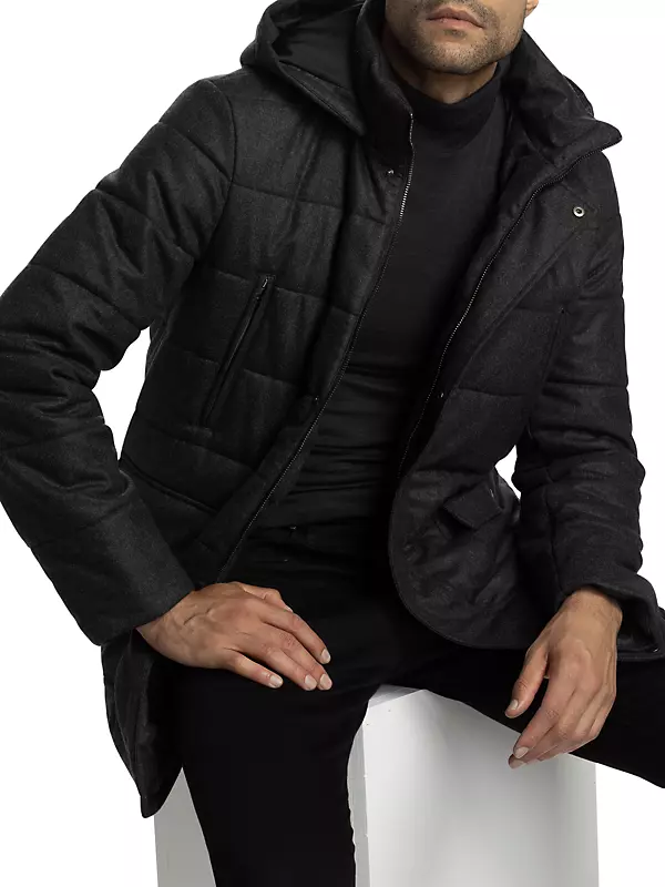 Shop Saks Fifth Avenue COLLECTION Hooded Puffer Coat | Saks Fifth 