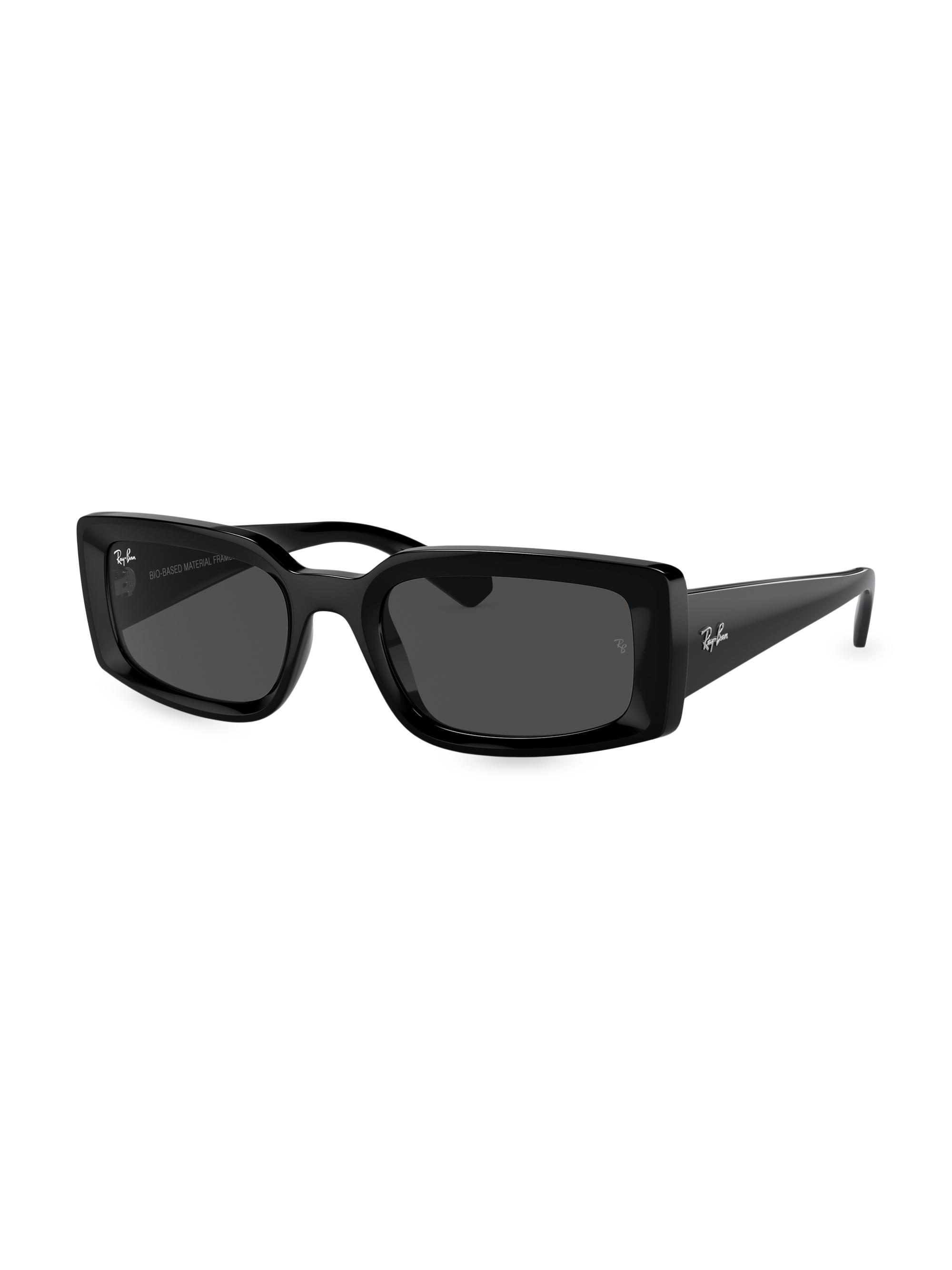 Ray-Ban Women's RB4395 54MM Rectangular Sunglasses - Black Dark Grey