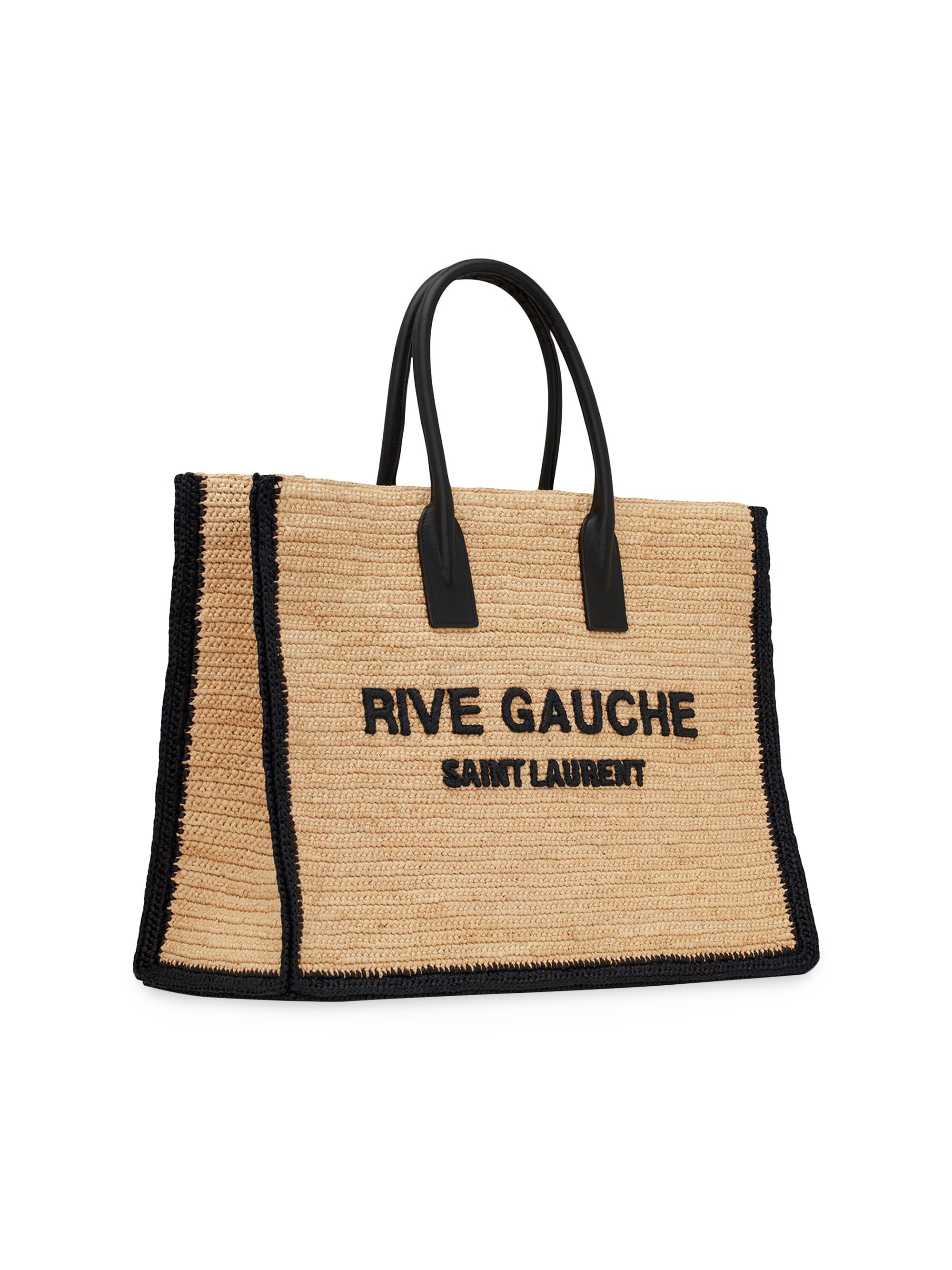 RIVE GAUCHE トートバッグ ベージュ/ブラック SAINT LAURENT/サン