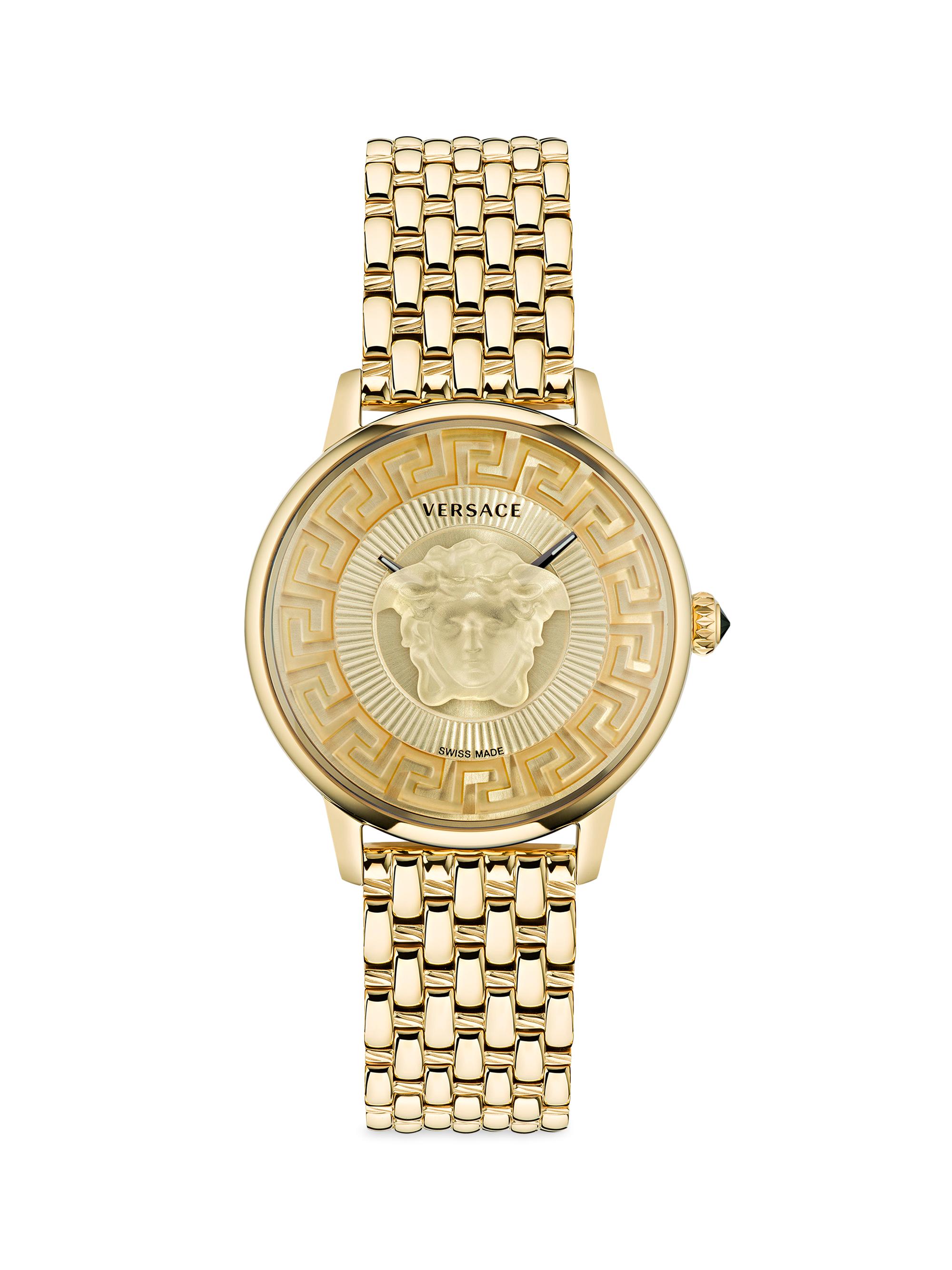 Versace Women's Medusa Alchemy Goldtone Stainless Steel Watch - Yellow Gold