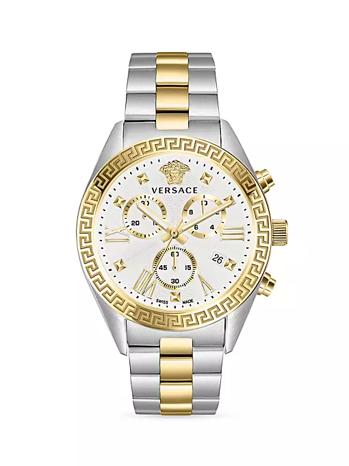 Versace - Greca Chrono Two-Tone Stainless Steel Watch