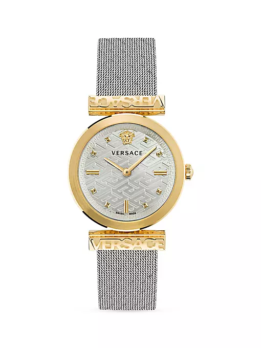 Versace - regalia two-tone stainless steel watch
