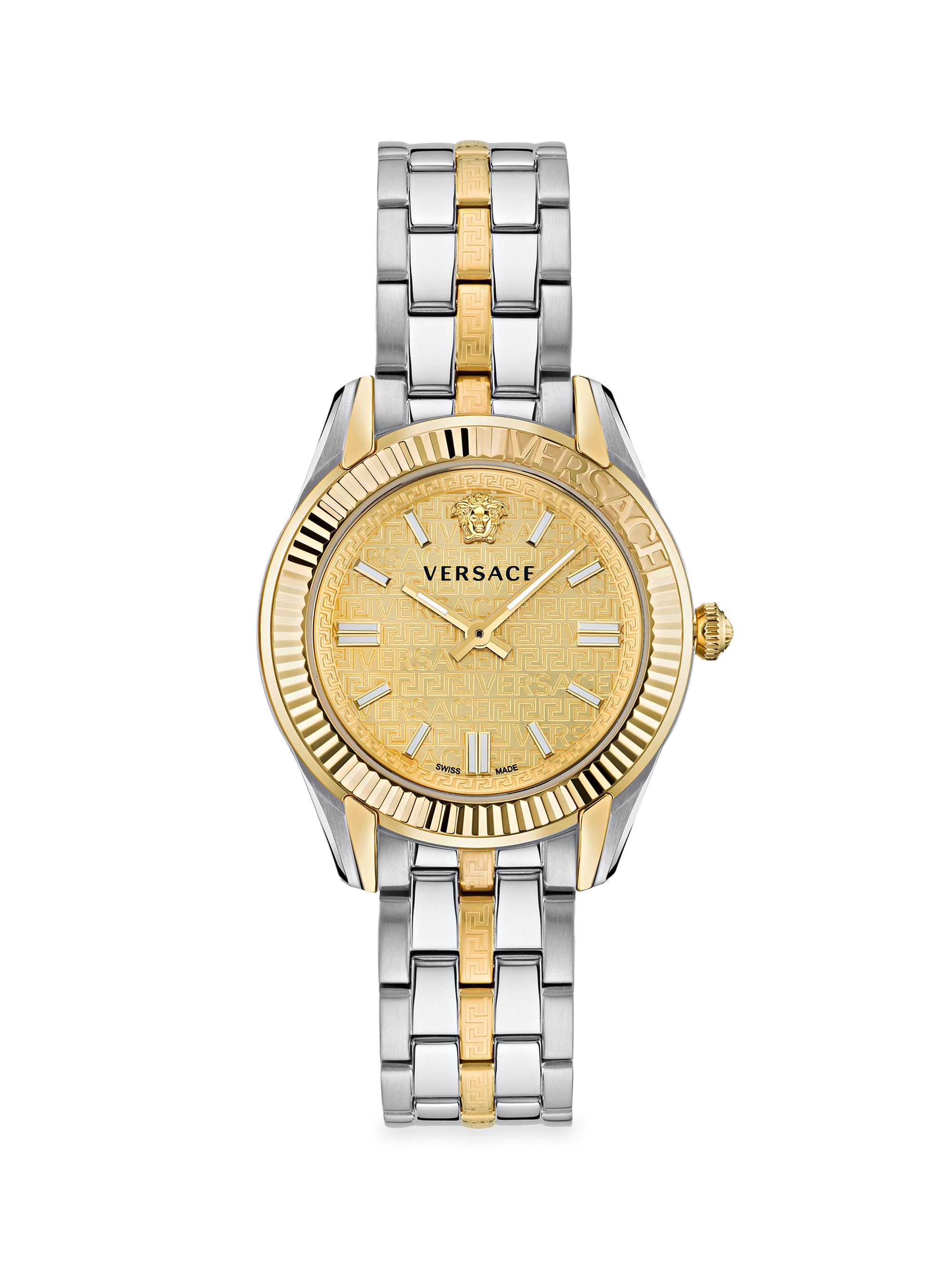 Versace Women's Greca Time Two-Tone Stainless Steel Watch - Two Tone