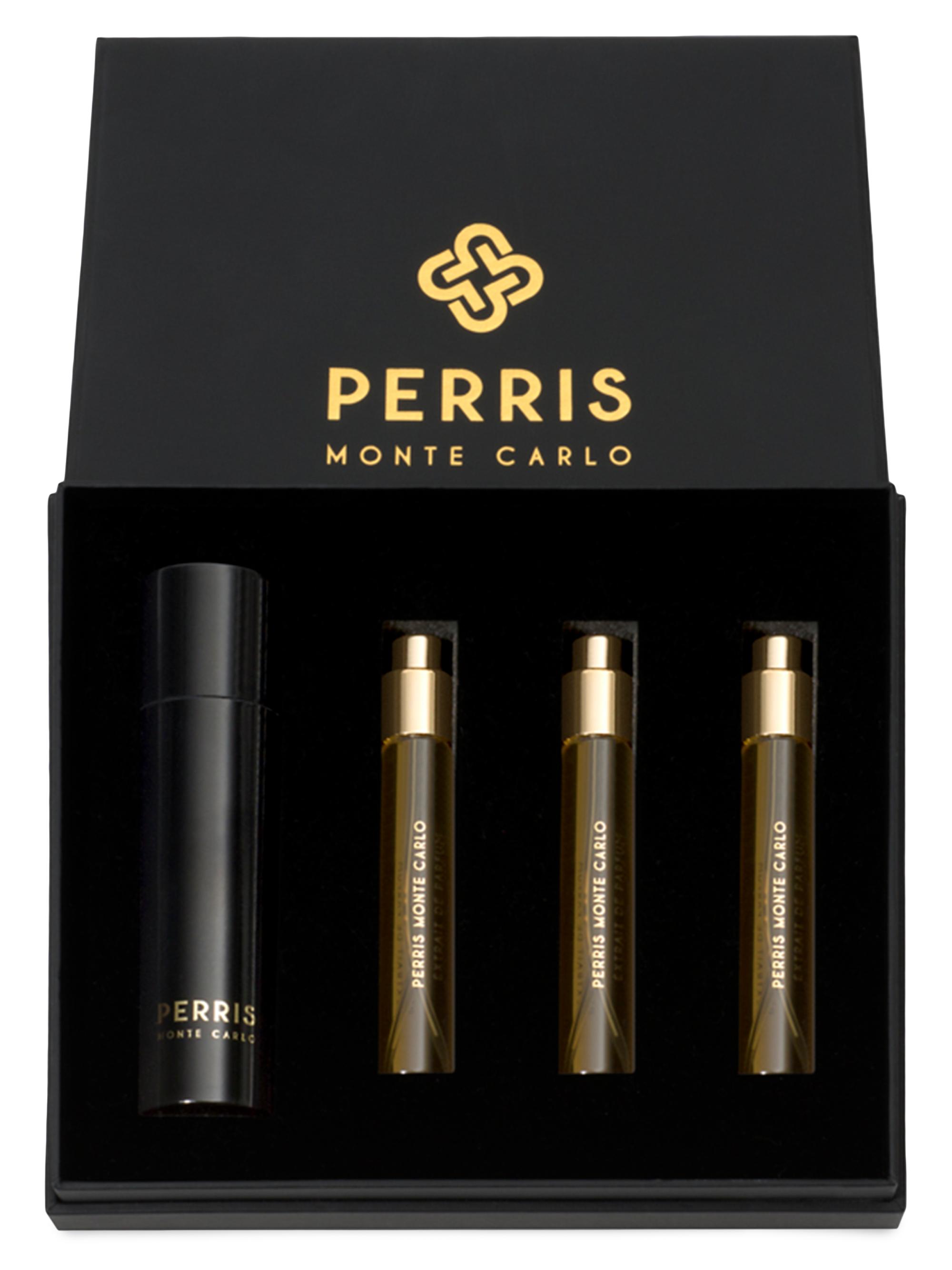 Perris Monte Carlo Rose de Taif Extrait de Parfum 5-Piece Travel Spray Set