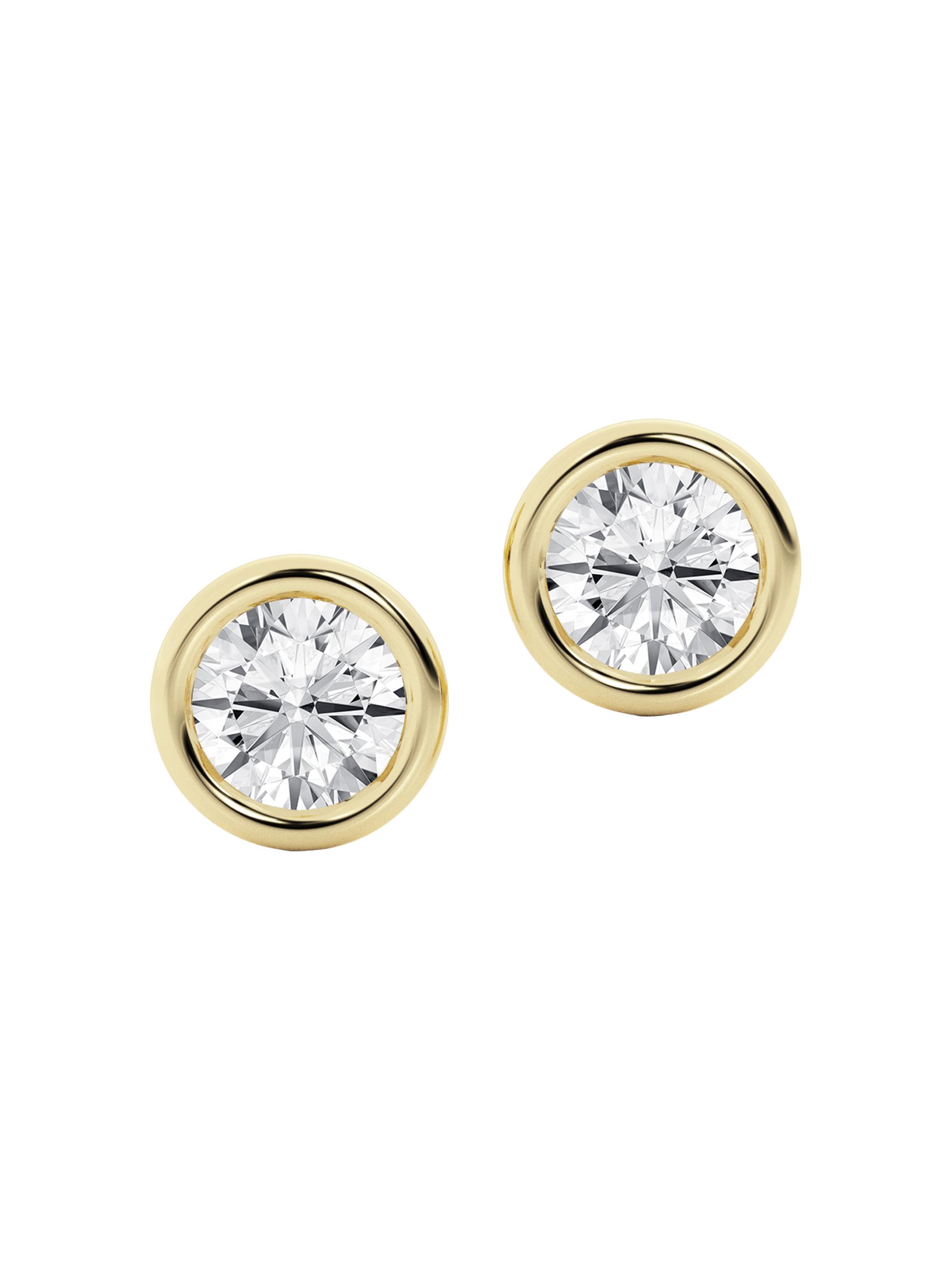 Saks Fifth Avenue Collection Women's 14K Yellow Gold & 1.5 TCW Lab-Grown Diamond Stud Earrings - Gold