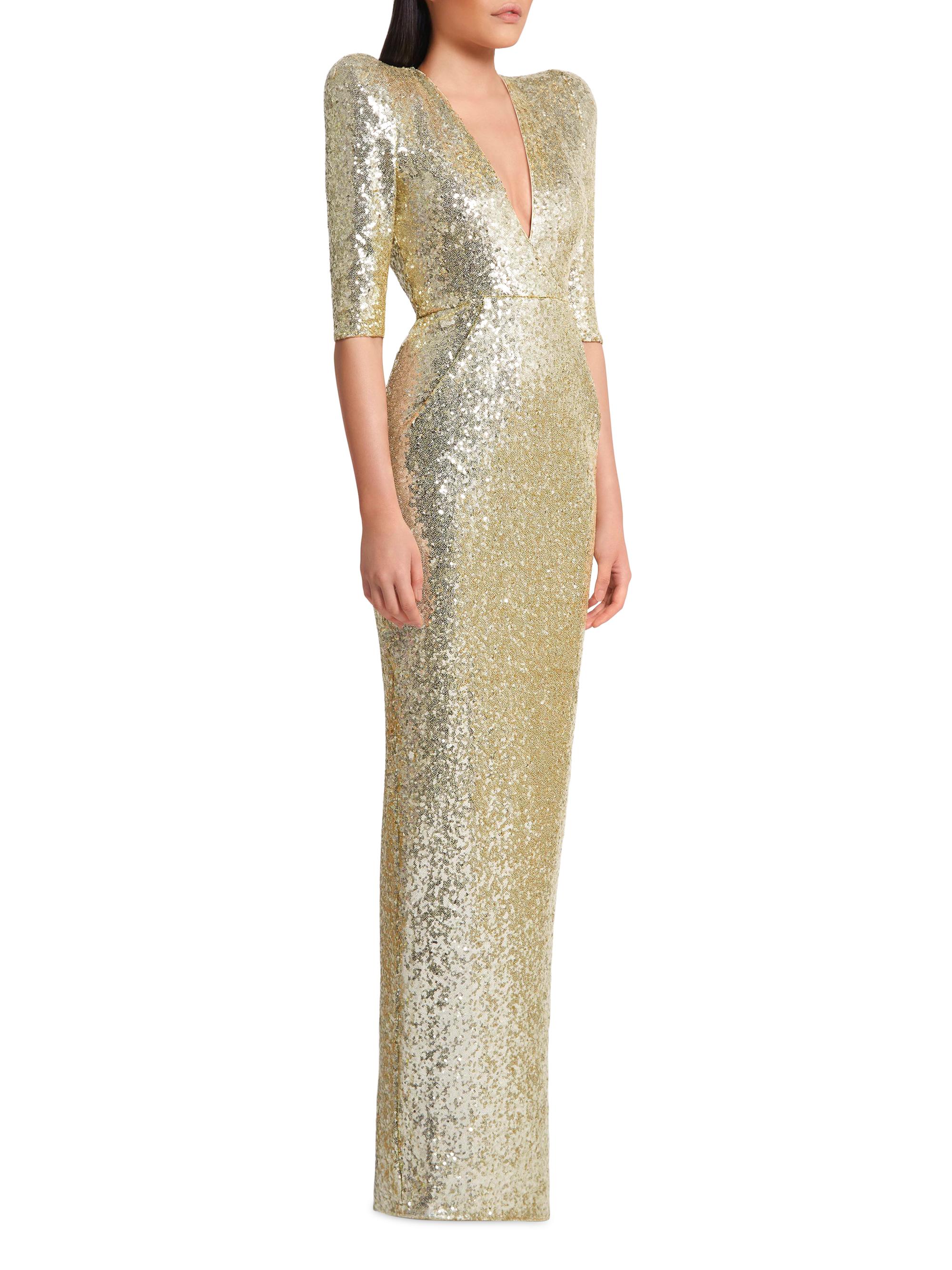 Zhivago Women's Look At Me Sequin Gown - Champagne - Size 2