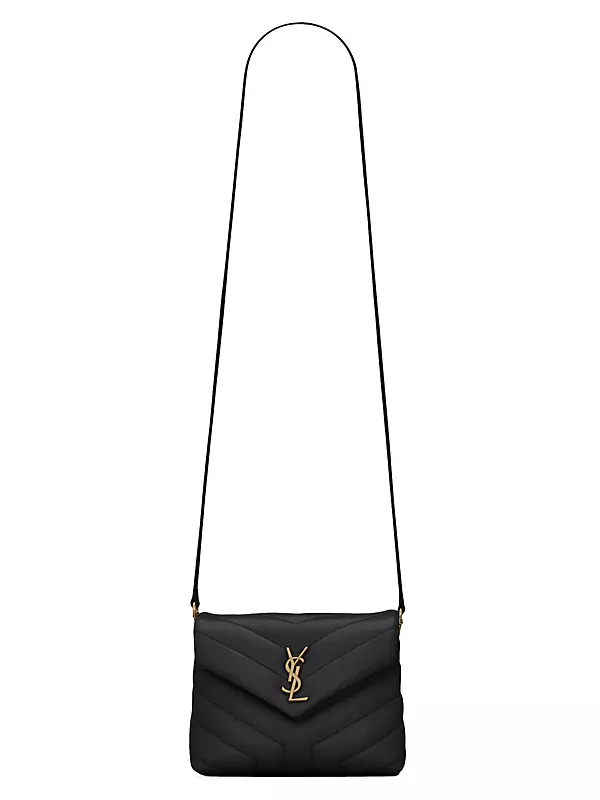 Loulou toy STRAP bag in quilted y leather, Saint Laurent
