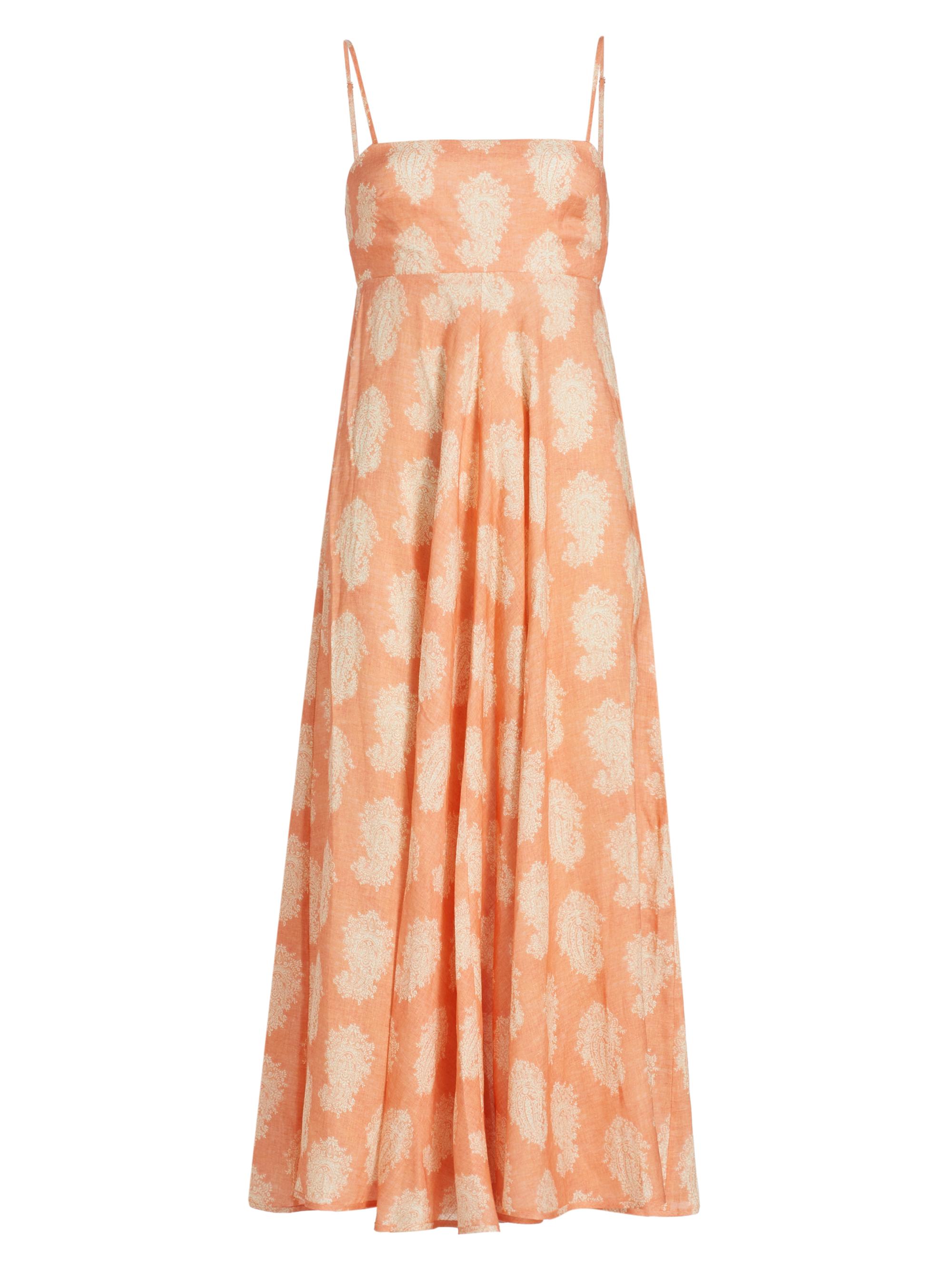 Zimmermann Women's Devi Bandeau Maxi-Dress - Coral Paisley