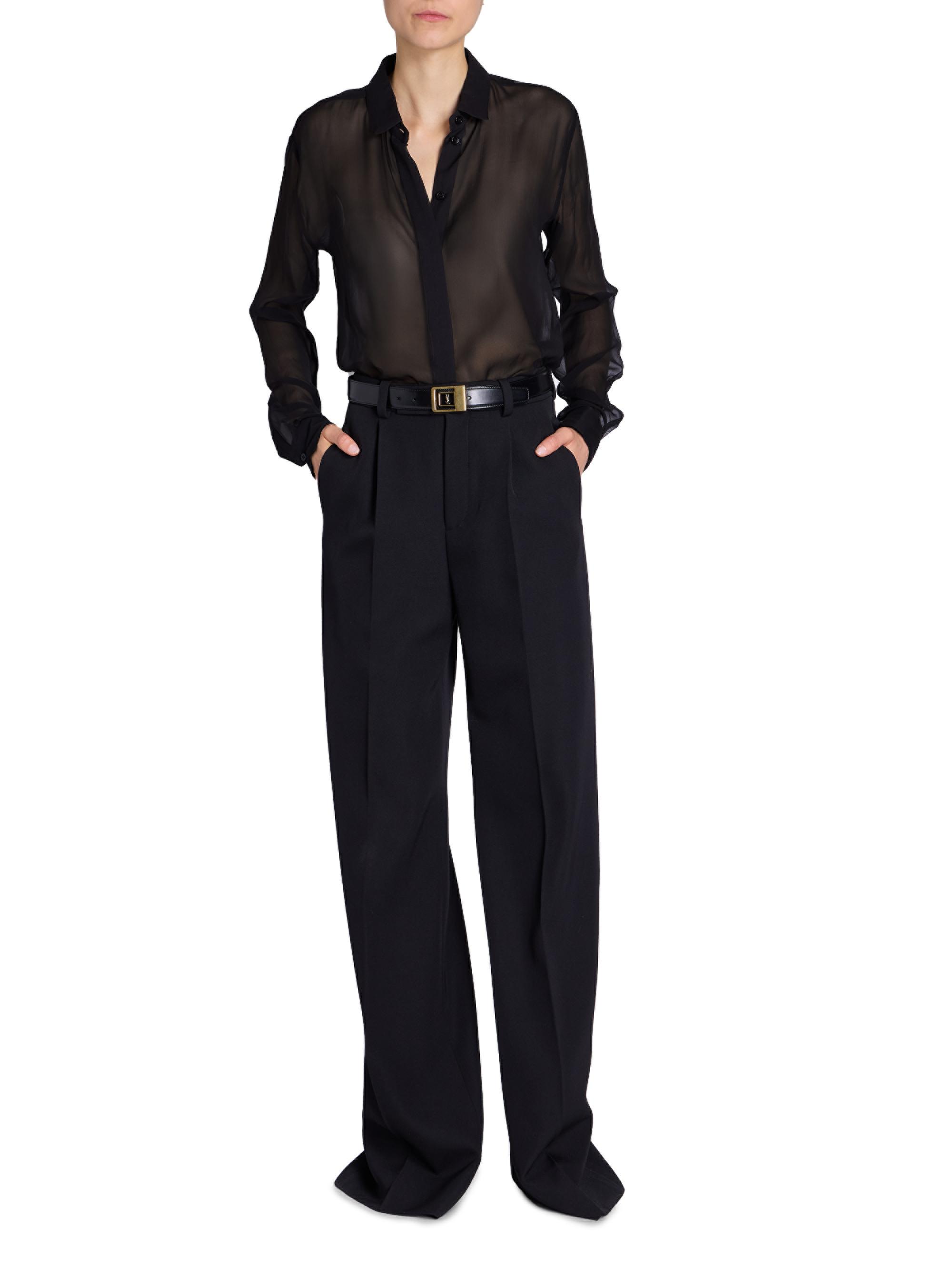 Female Buckle Belt in Lacquered Leather