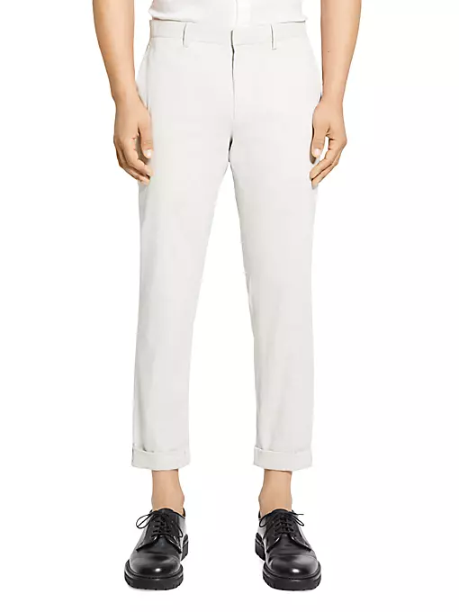 Theory - Zaine Cropped Linen Pants