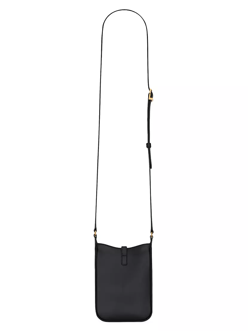 Sven Lightweight Vertical Leather Crossbody Bag