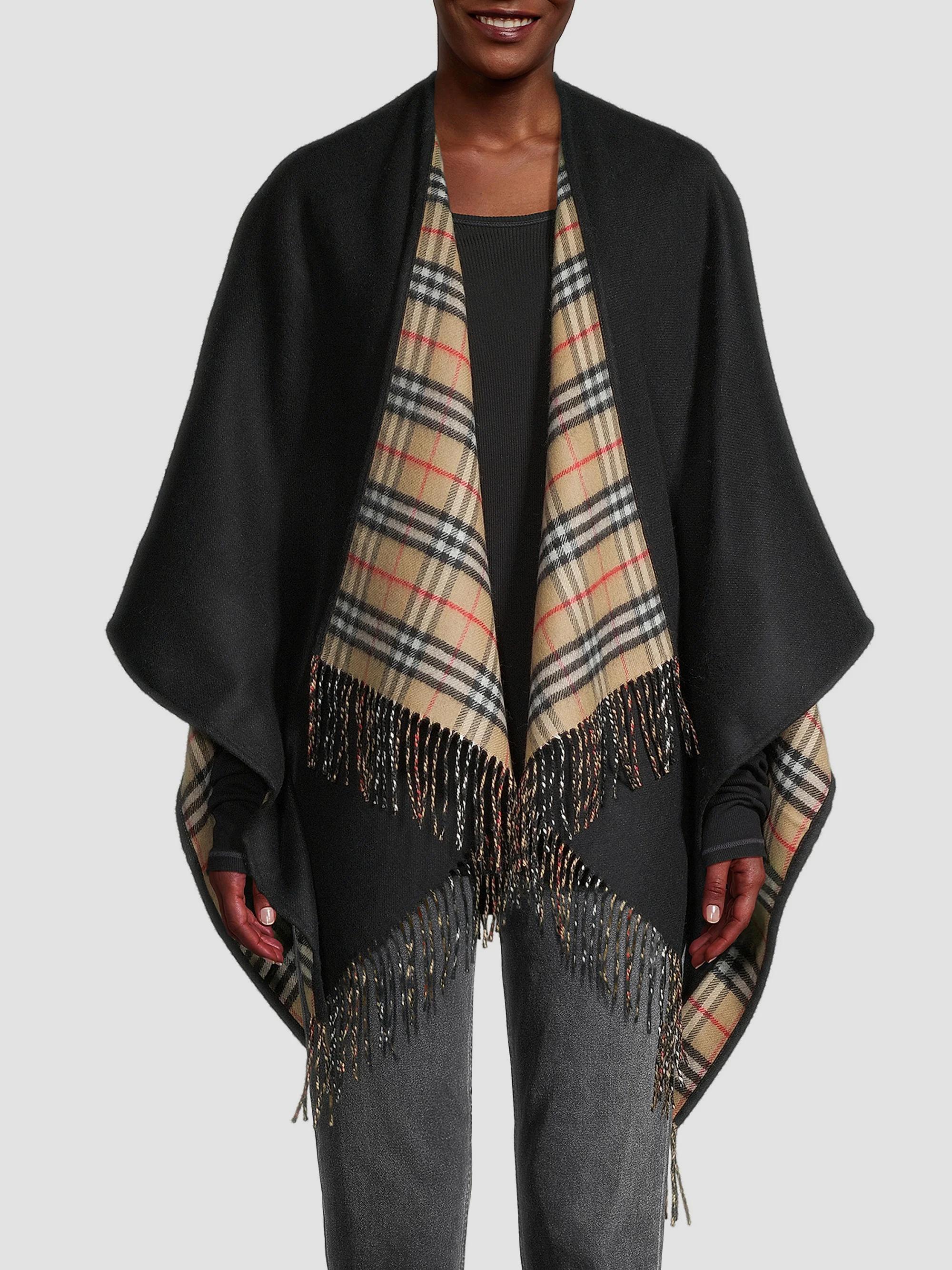 極美品 現行タグ BURBERRY ウール ショートスリーブ ケープ ジャケット Burberry Reversible Wool Cape | Saks Fifth Avenue