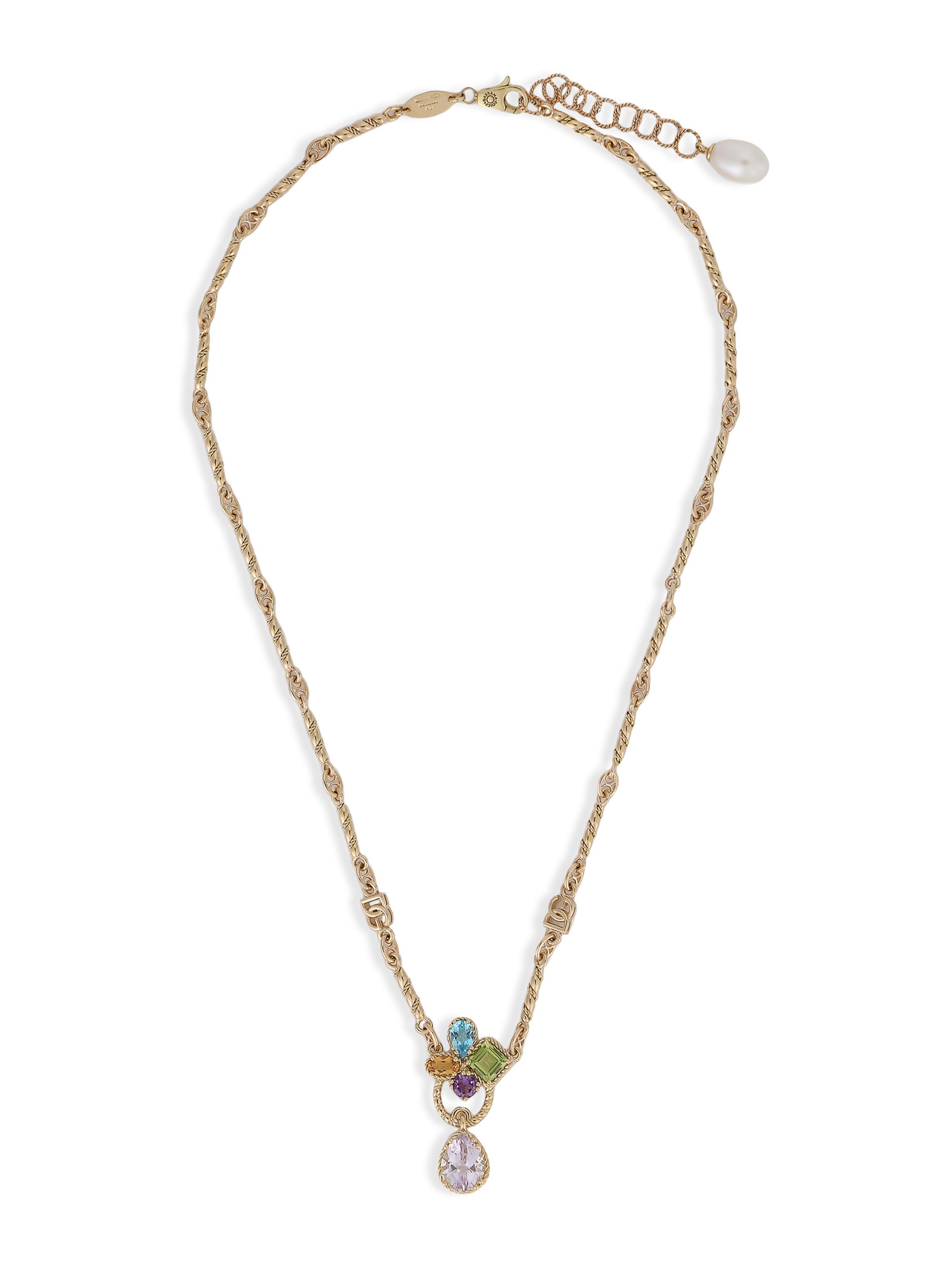 Dolce & Gabbana Women's 18K Yellow Gold & Multi-Stone Pendant Necklace - Yellow Gold