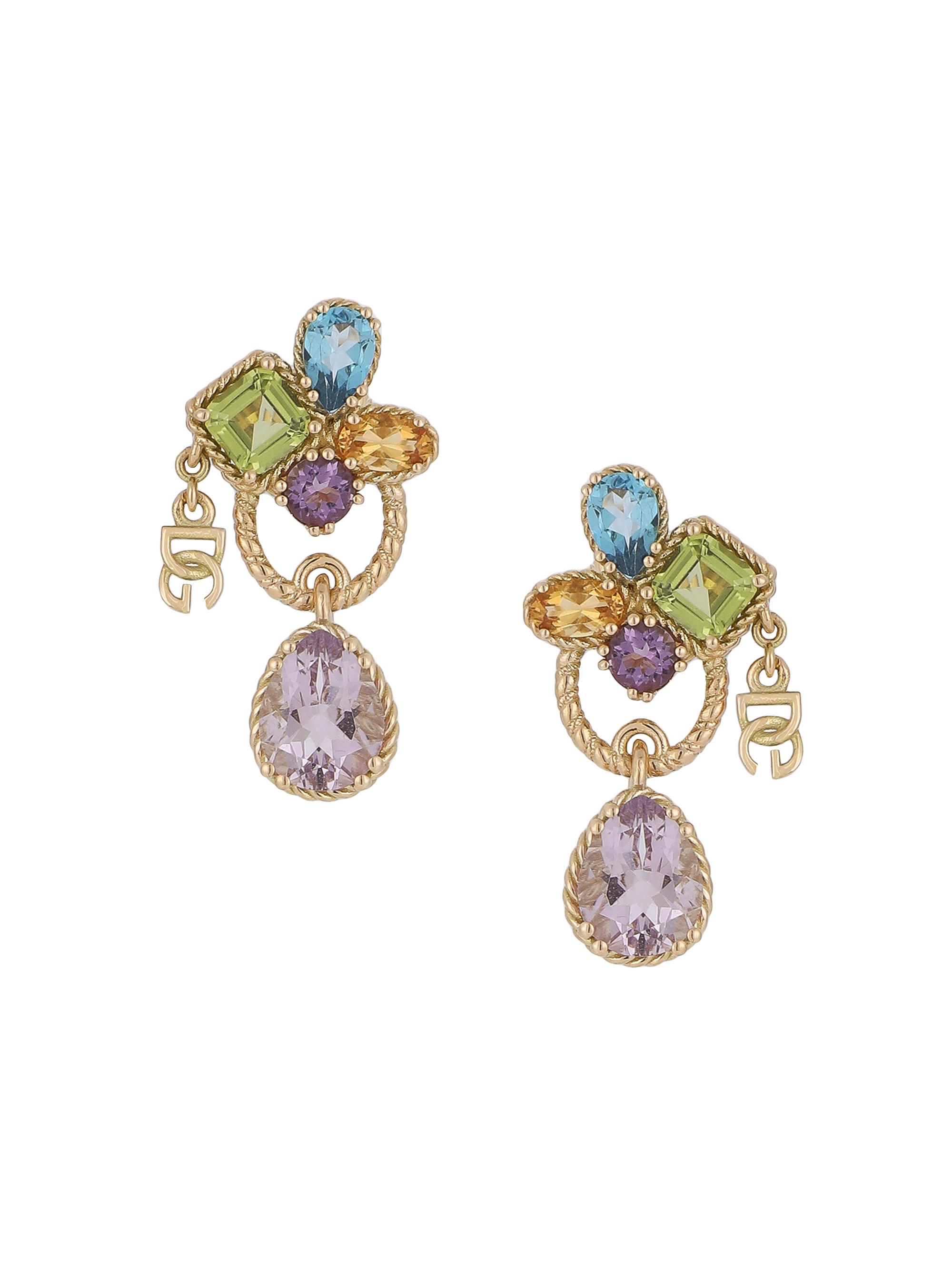 Dolce & Gabbana Women's 18K Yellow Gold & Multi-Stone Drop Earrings - Yellow Gold