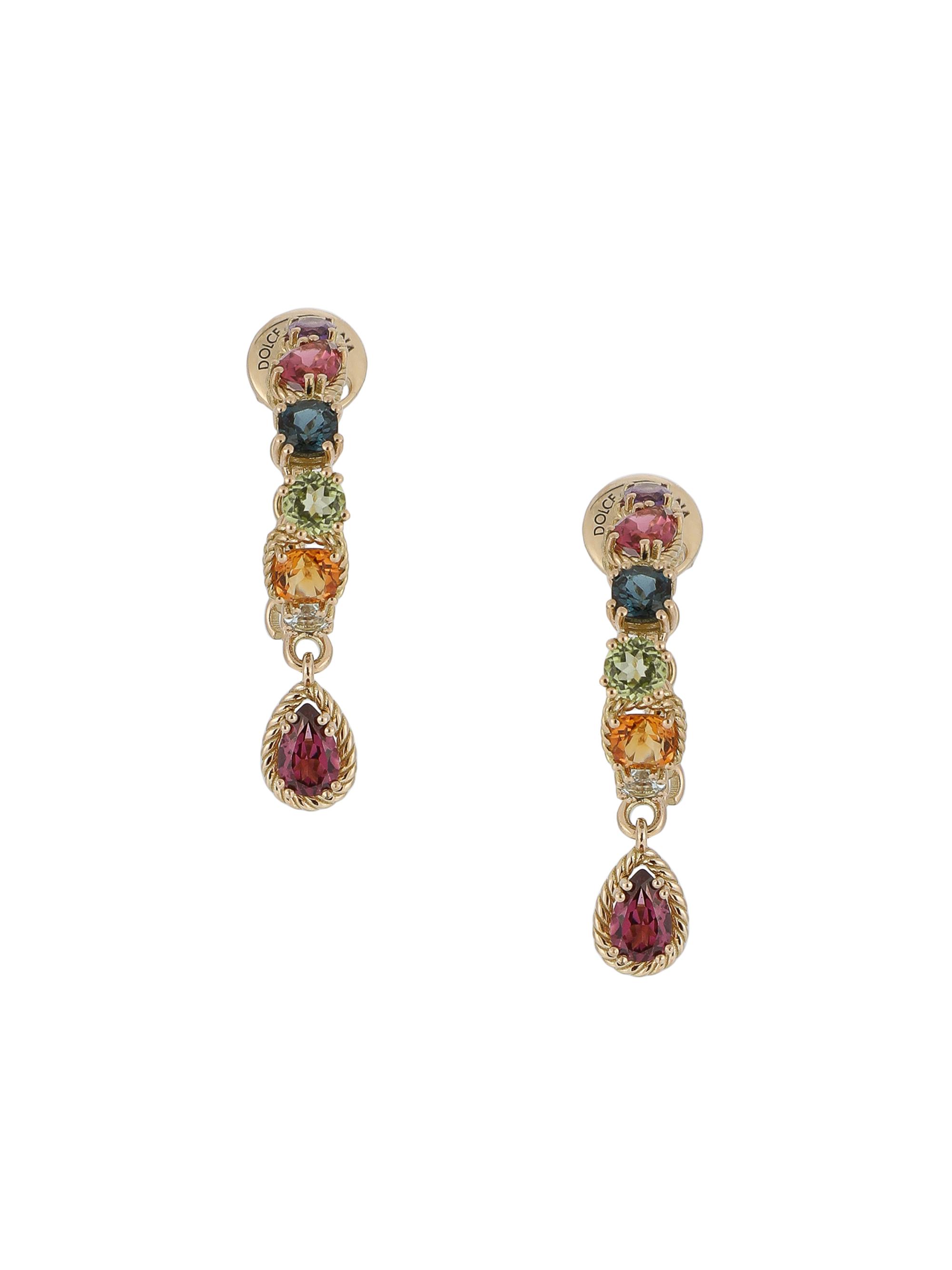 Dolce & Gabbana Women's 18K Yellow Gold & Multi-Stone Drop Earrings - Yellow Gold