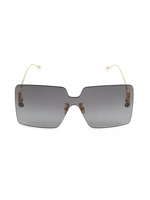 Shop LOEWE Metal 140MM Square Sunglasses | Saks Fifth Avenue