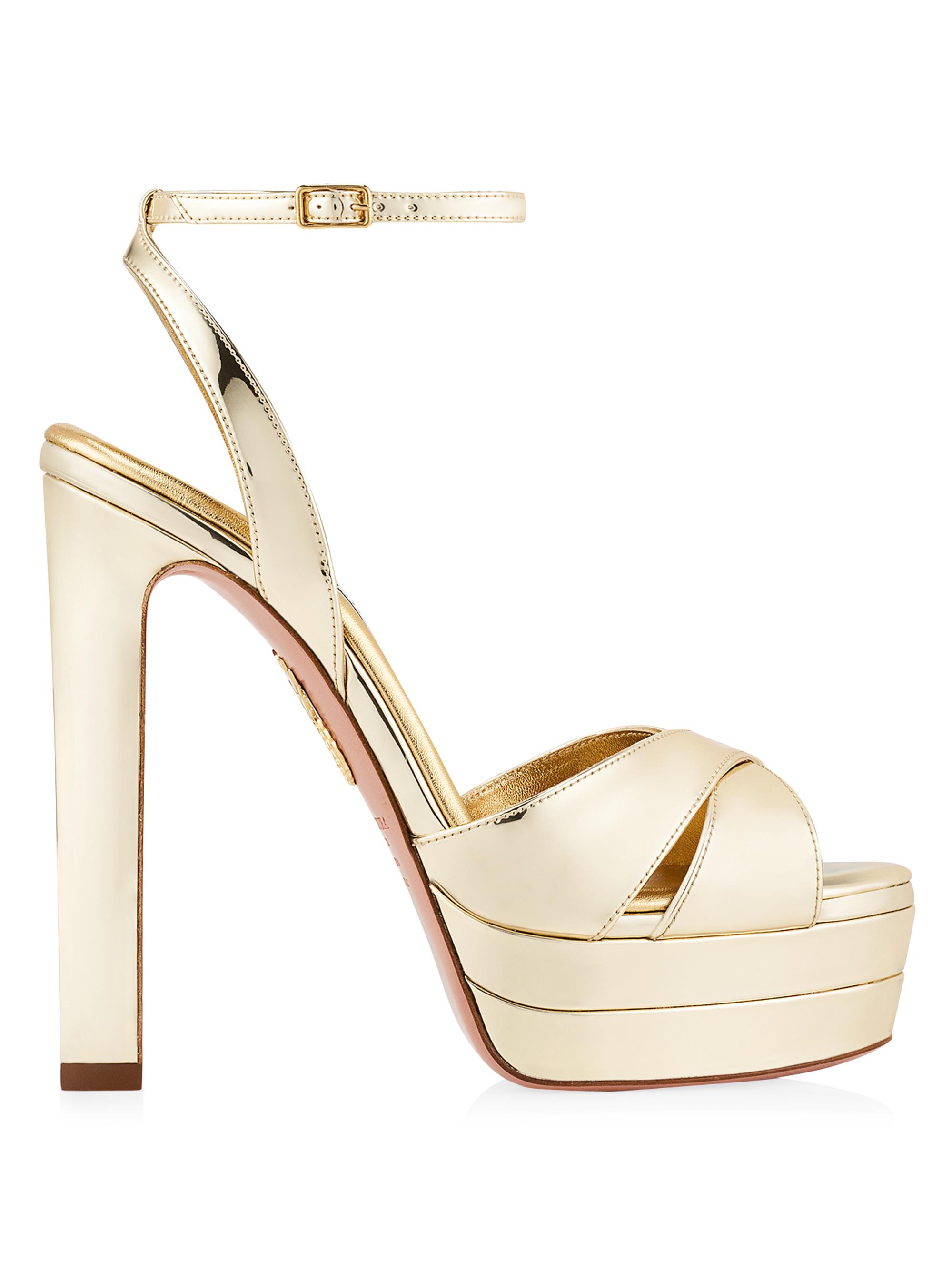 あつし Aquazzura Divine 130MM Platform Peep-Toe Sandals | Saks Fifth Avenue