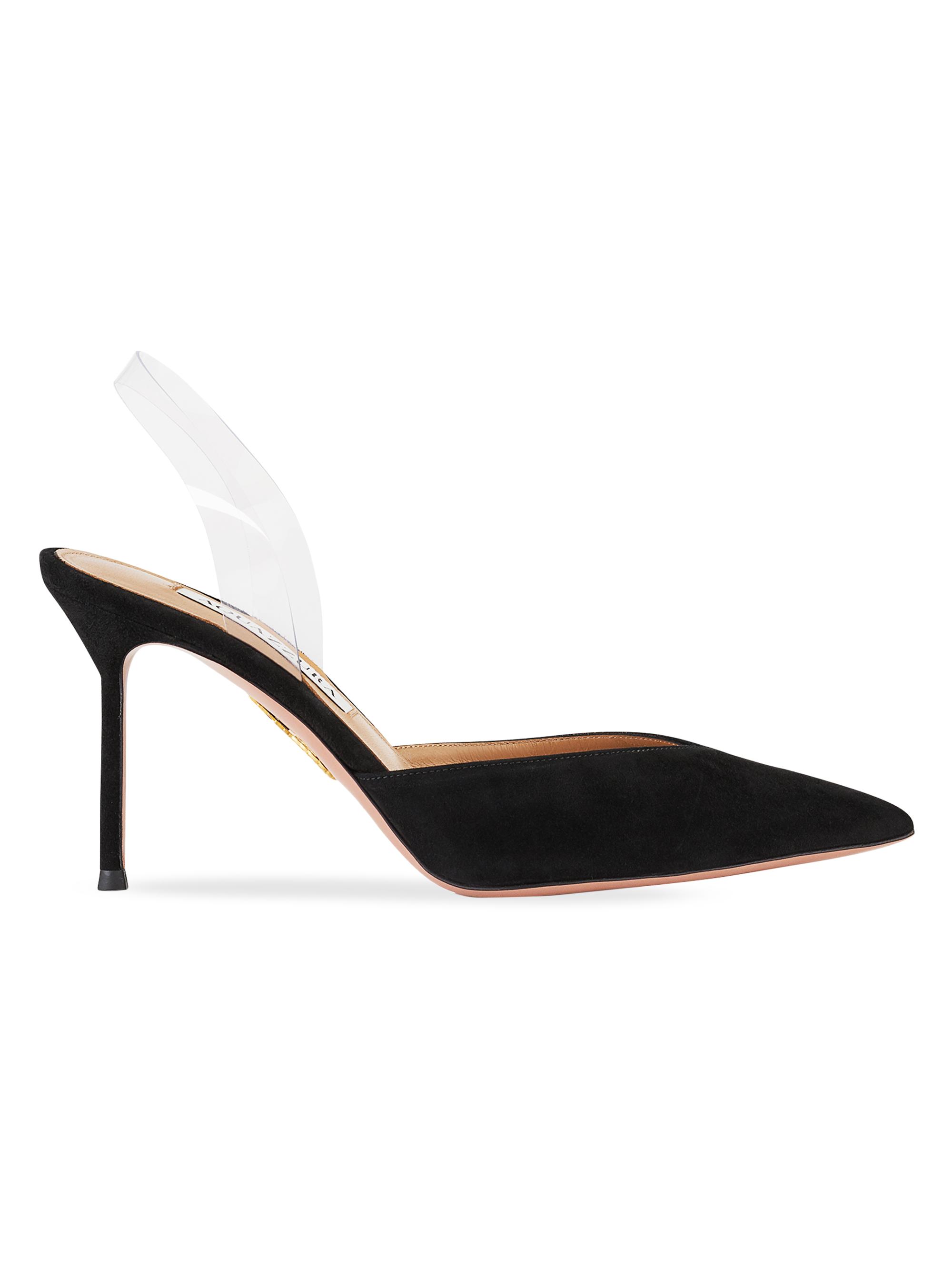 Aquazzura V Plexi 85MM Slingback Pumps Saks Fifth Avenue