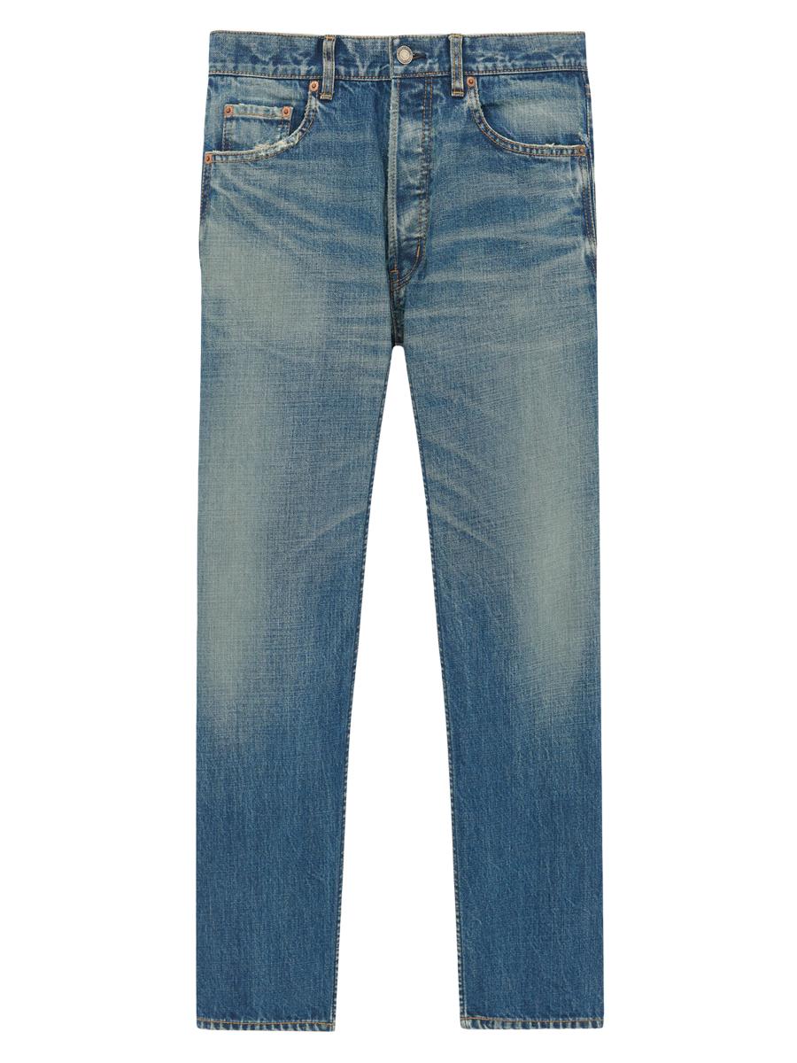 Saint Laurent Mick Jeans In Vintage Blue | Saks Fifth Avenue