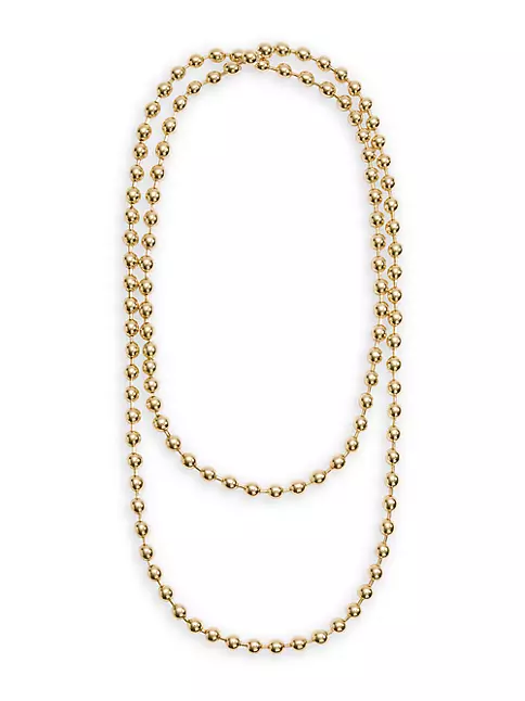 Jennifer Fisher Women's 10K-Gold-Plated Long ball-chain Necklace - Gold One-Size