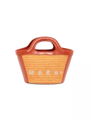 Shop Marni Tropicalia Micro Woven Tote Bag | Saks Fifth Avenue