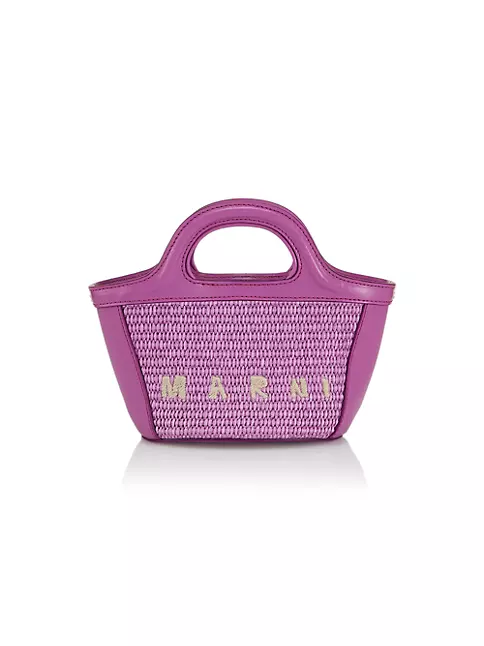 Shop Marni Tropicalia Micro Woven Tote Bag | Saks Fifth Avenue
