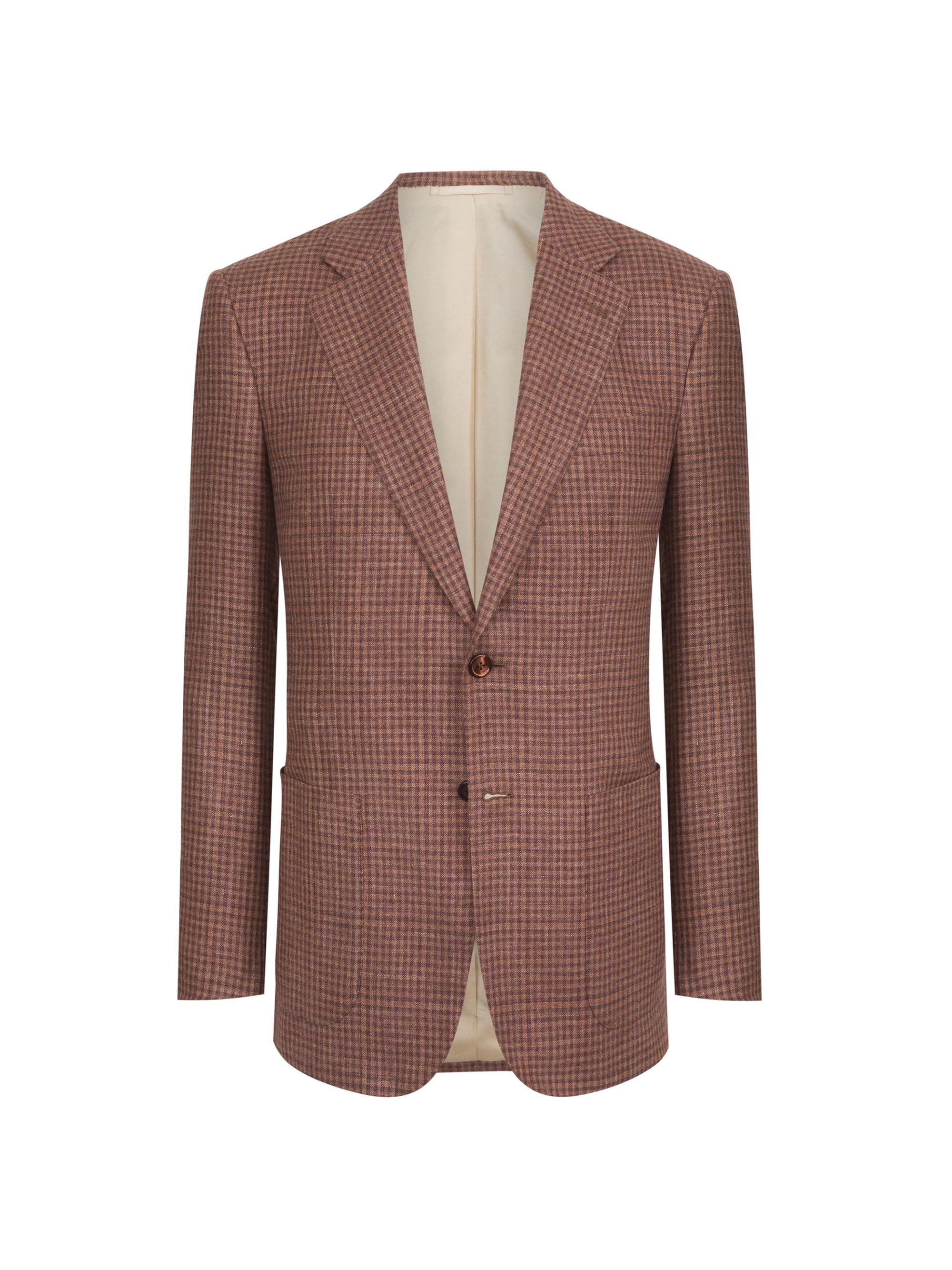 Stefano Ricci Men's Woven Jacket 2 Buttons - Brown