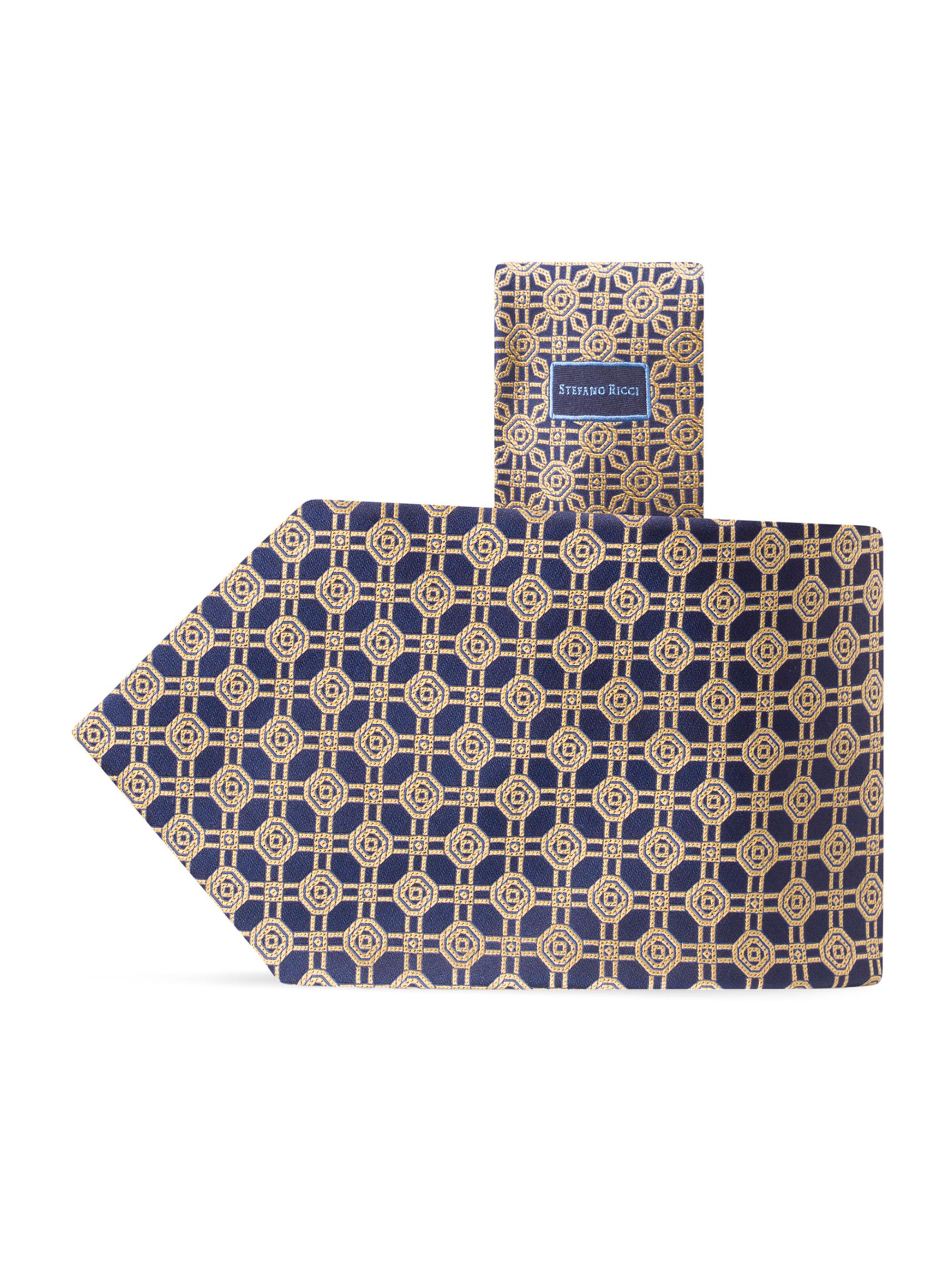 Stefano Ricci Men's Luxury Woven Silk Tie - Gold