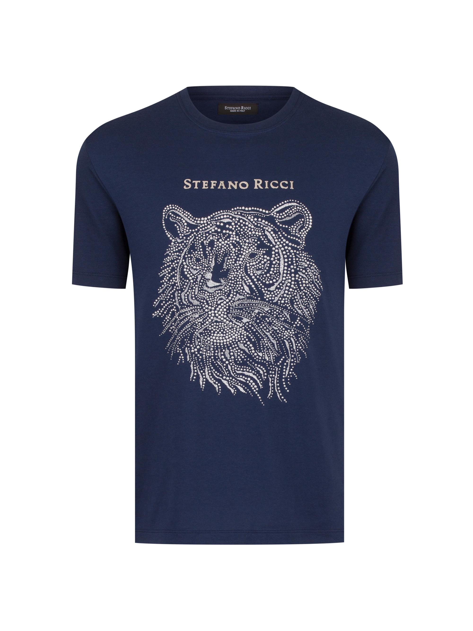 Stefano Ricci Men's T-Shirt - Navy