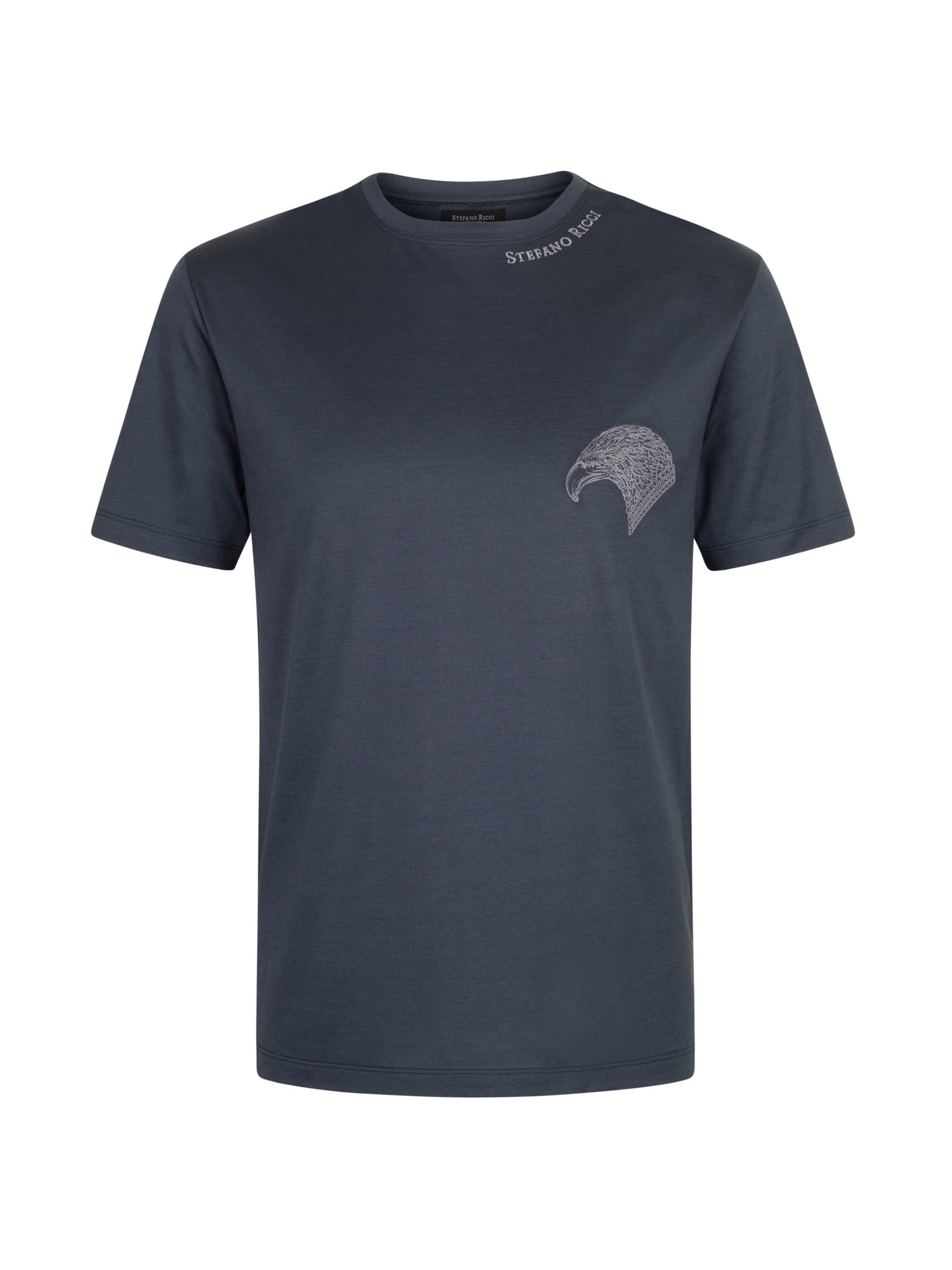 Stefano Ricci Men's Crewneck T-Shirt - Black